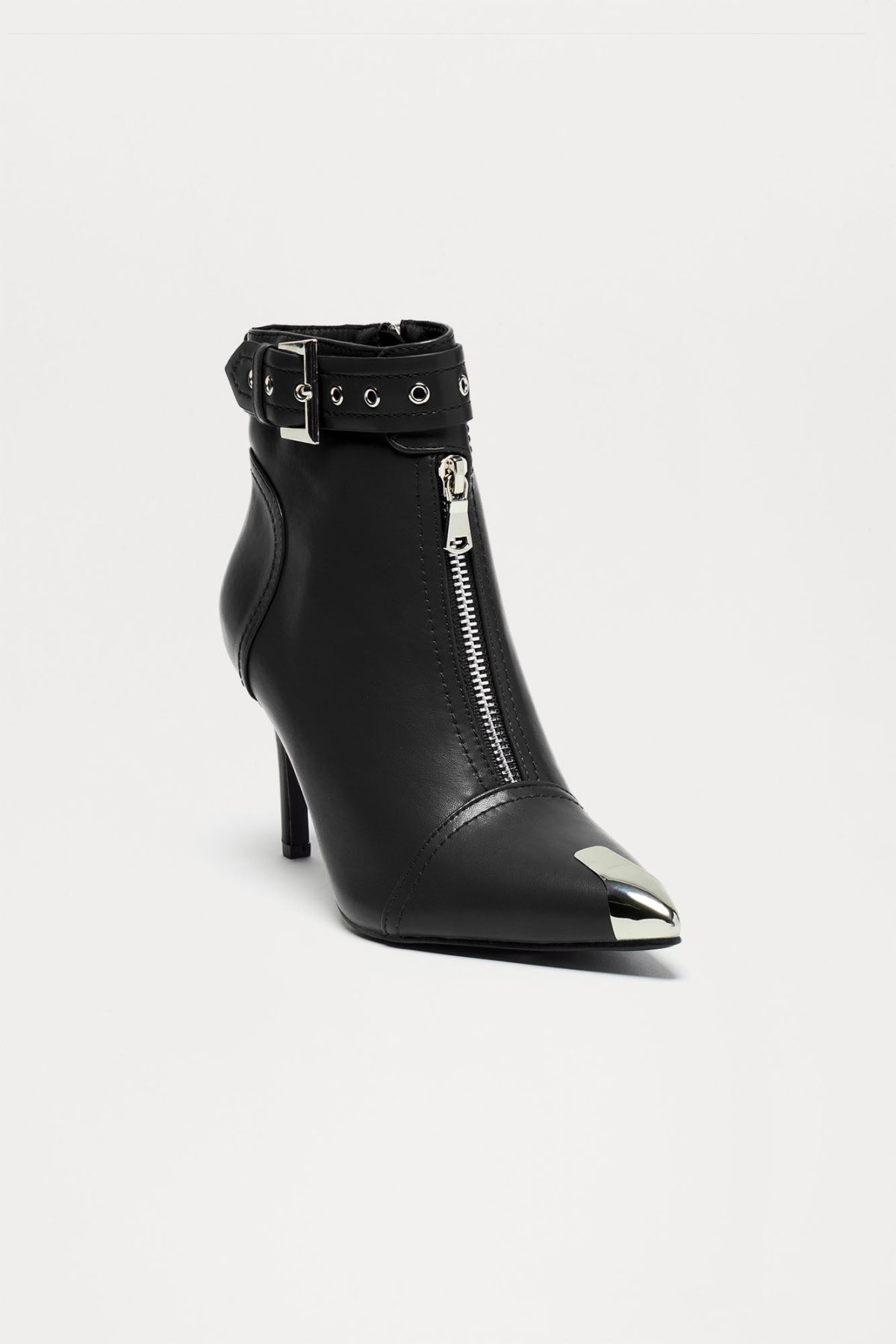 Never Tone Down Buckle Booties - Black