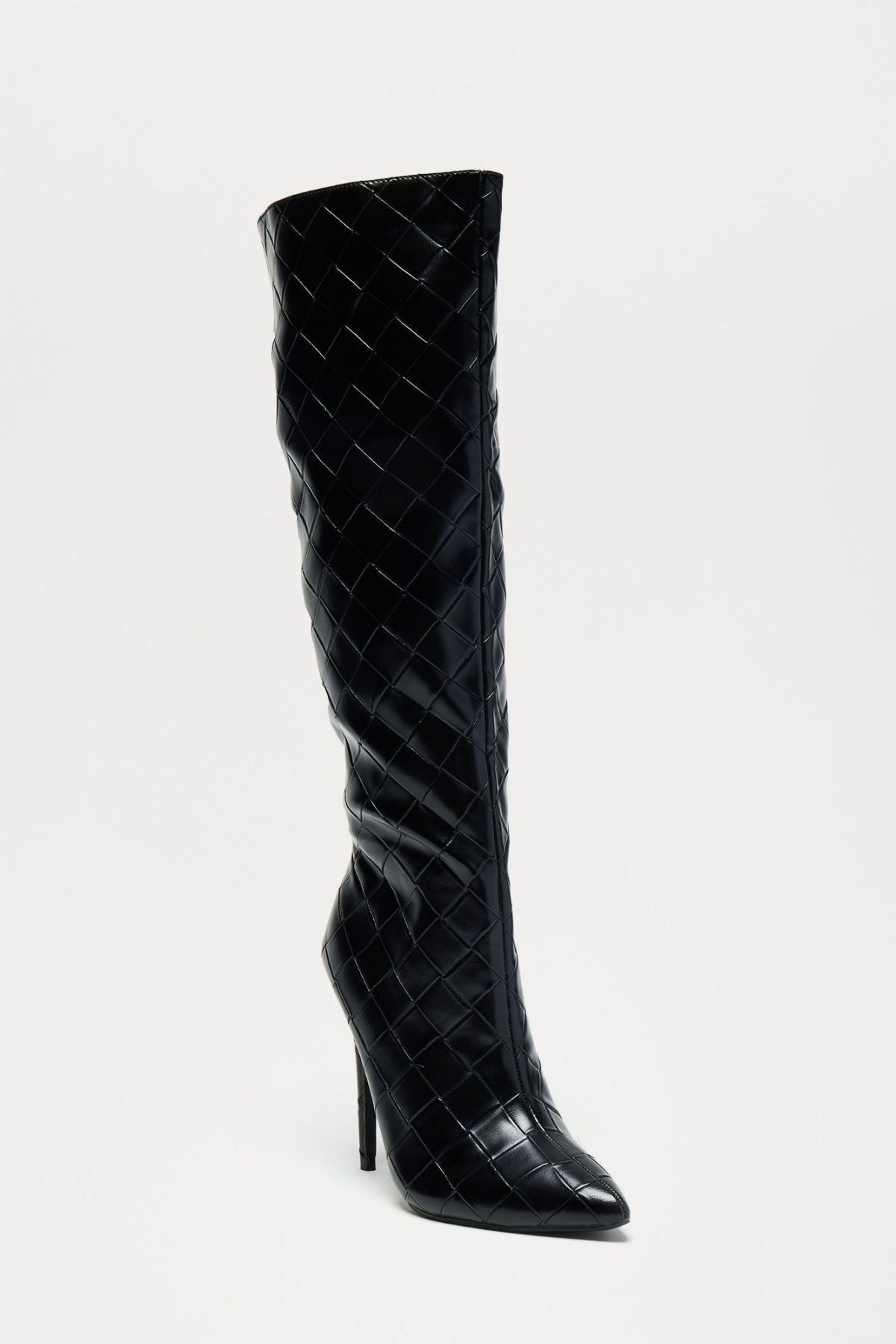 Can't Handle Me Knee High Boots - Black