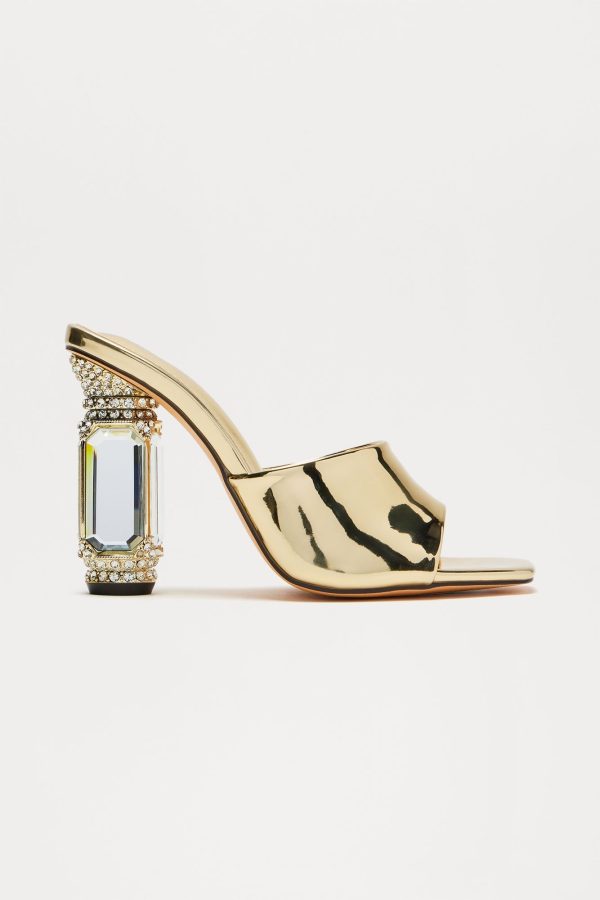 Ultimate Queen Mules - Gold