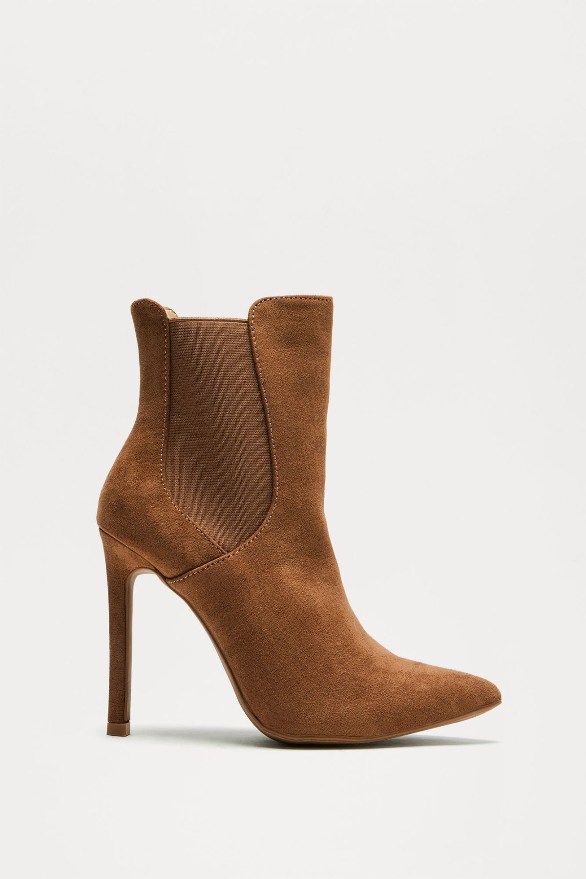 Uptown Downtown Heeled Booties - Brown