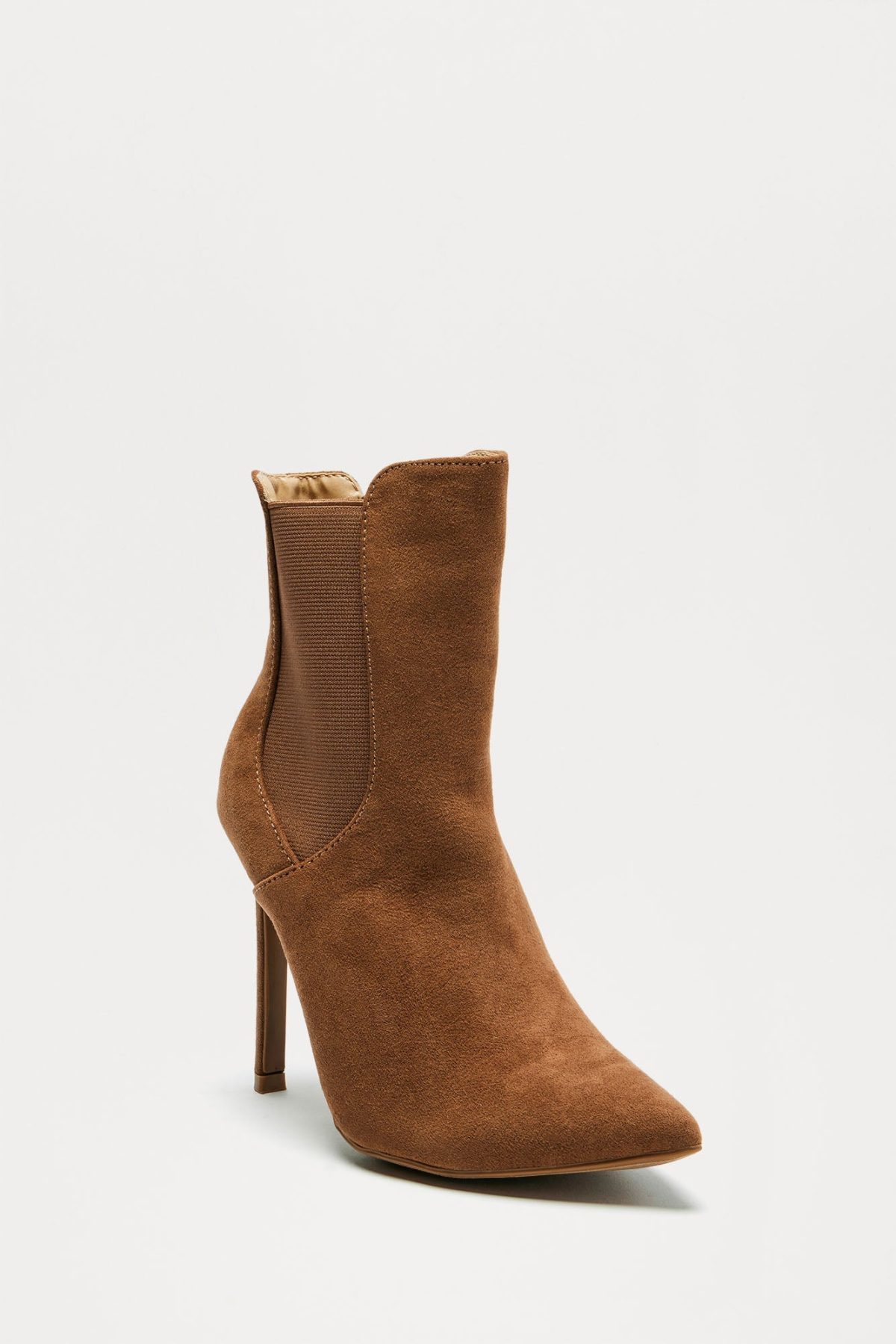 Uptown Downtown Heeled Booties - Brown