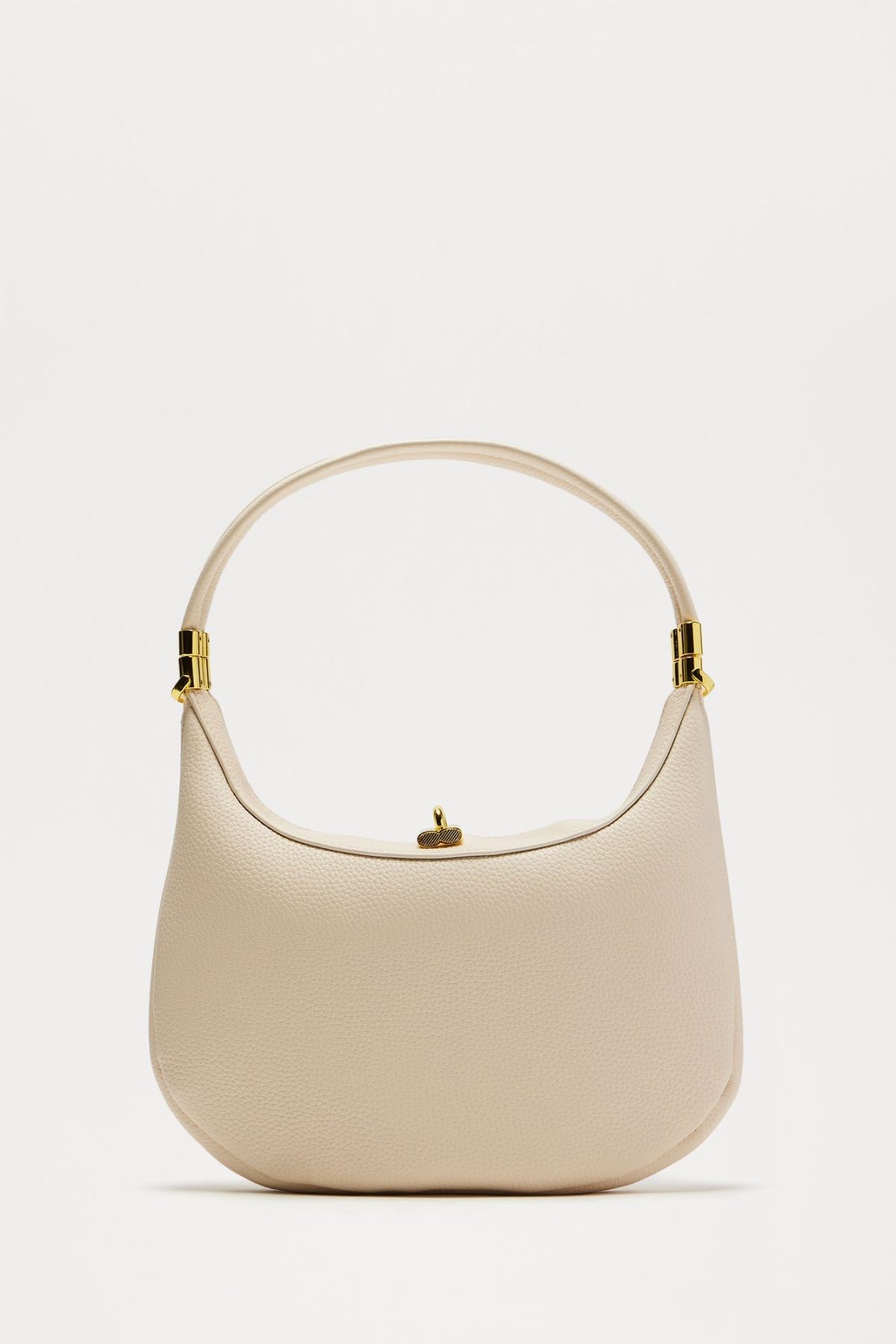 Crescent Moon Handbag - Beige