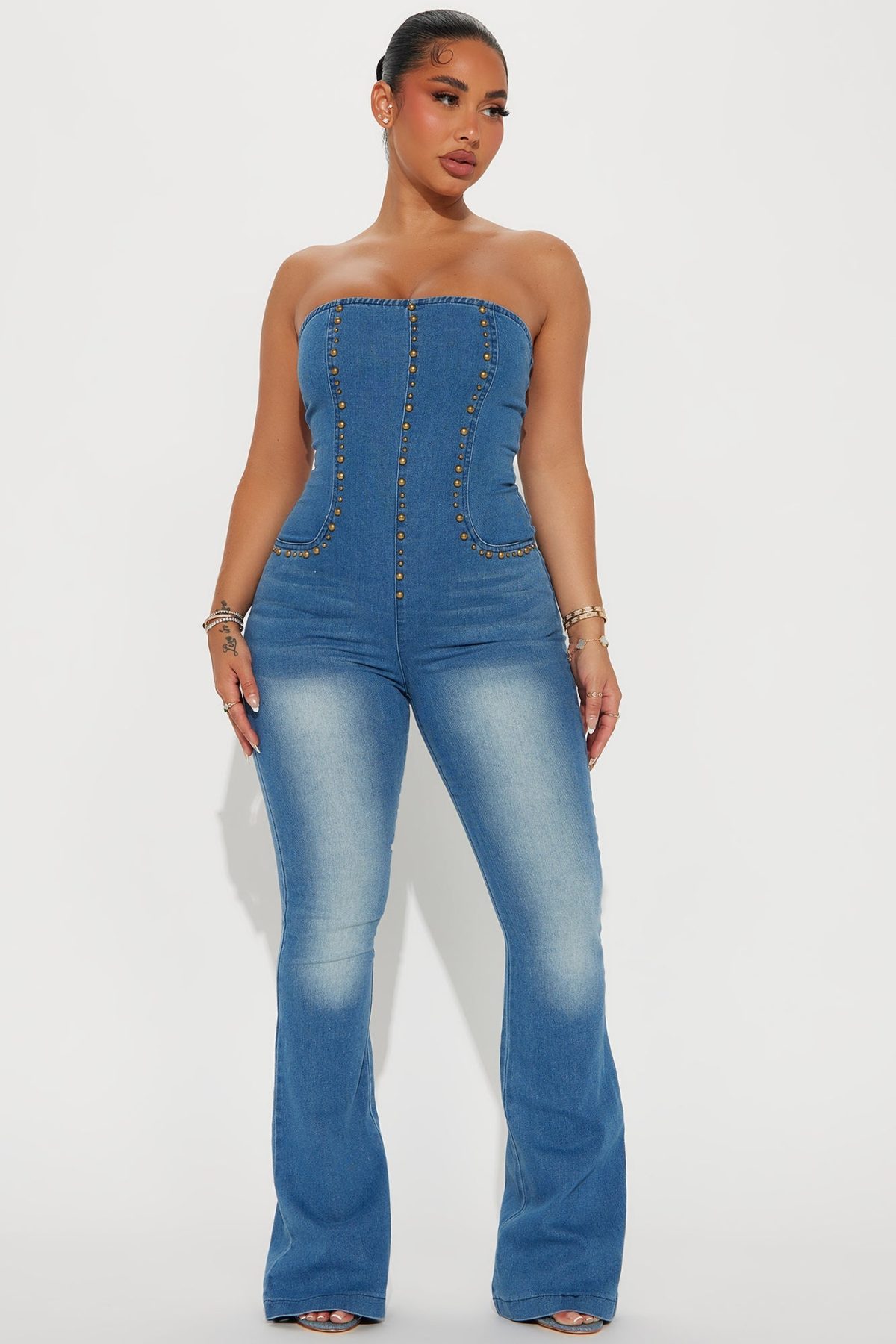 Nash Bash Denim Jumpsuit - Medium Wash