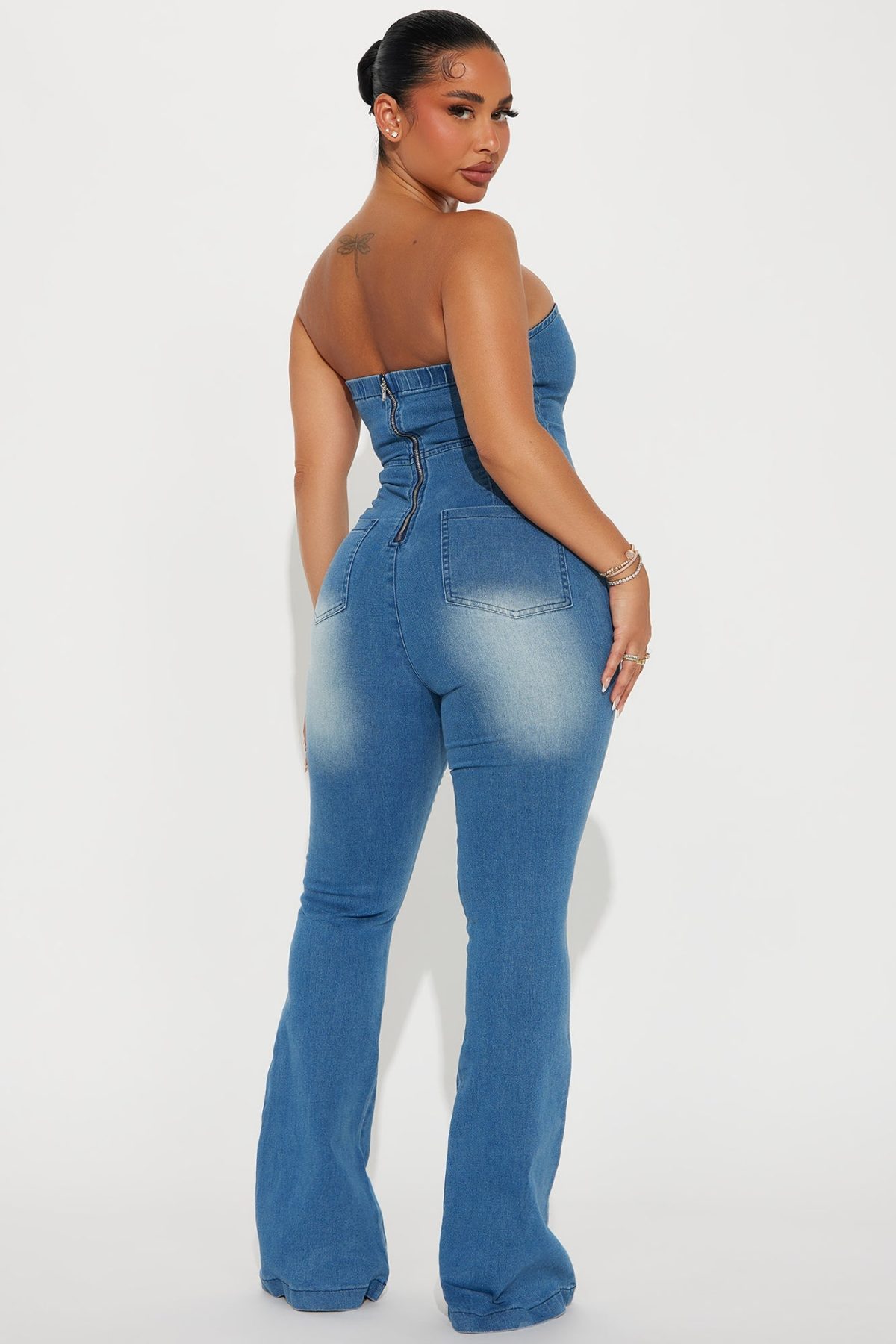 Nash Bash Denim Jumpsuit - Medium Wash