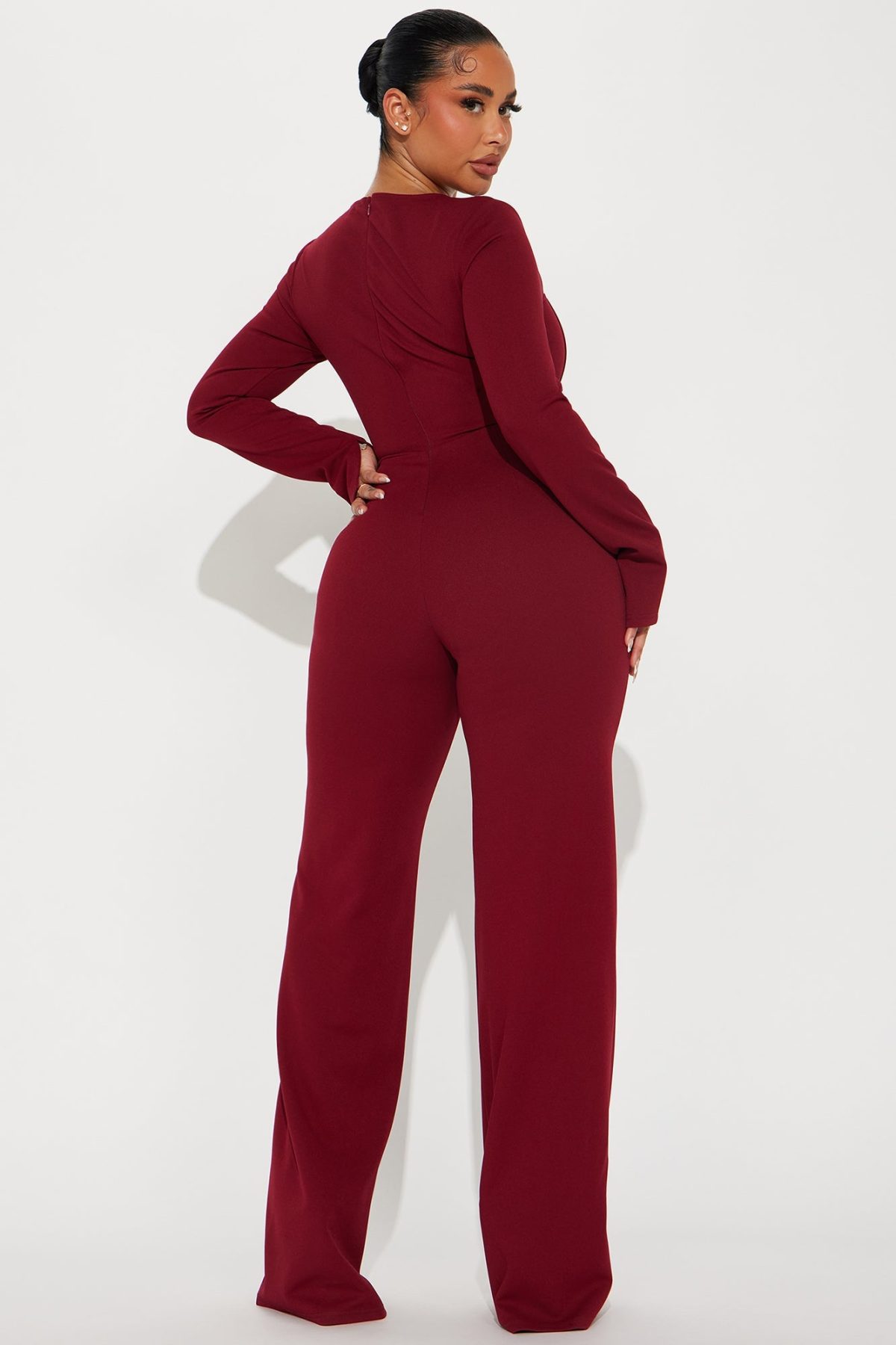 Kinera Jumpsuit - Burgundy