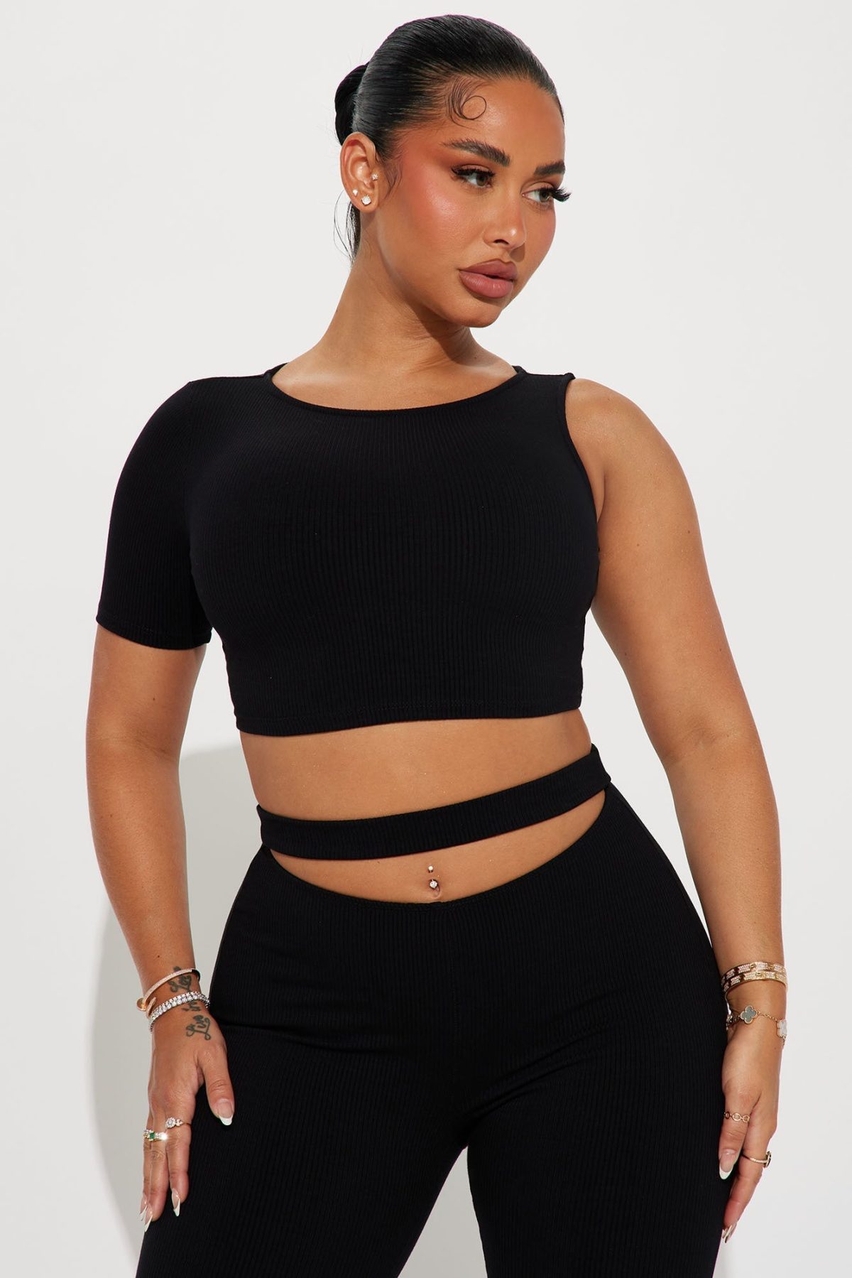 Lana Snatched Pant Set - Black