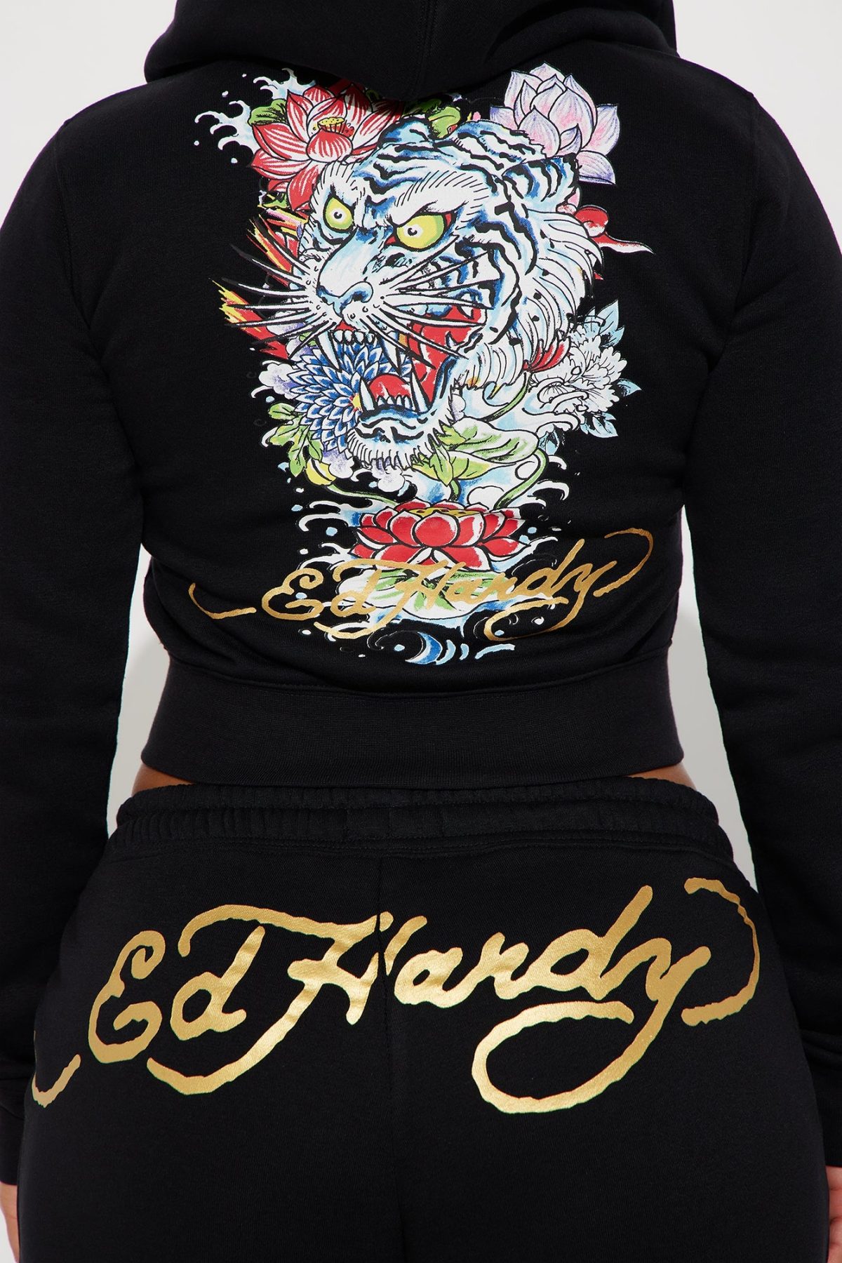 Ed Hardy Dreams Pant Set - Black