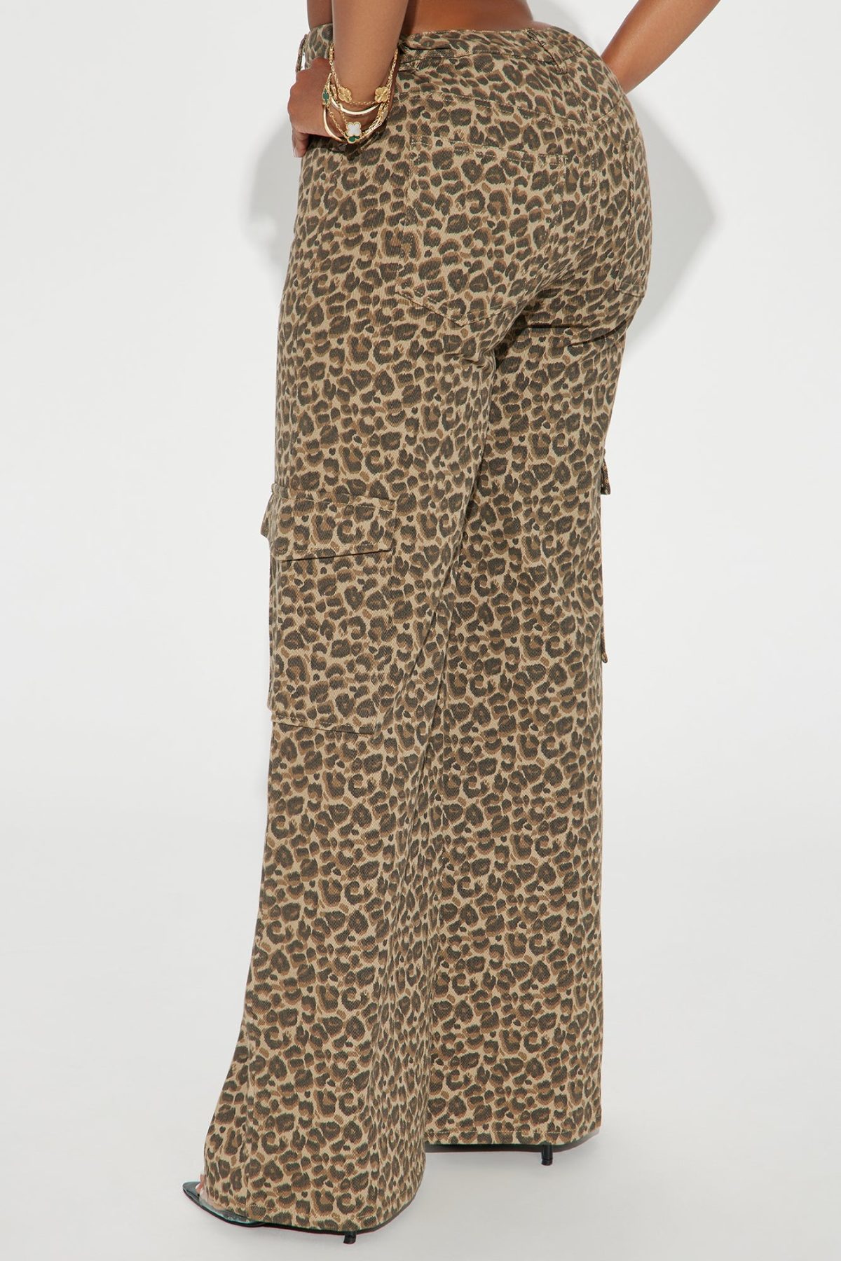 Crossing Boundaries Leopard Cargo Pant - Brown/Combo