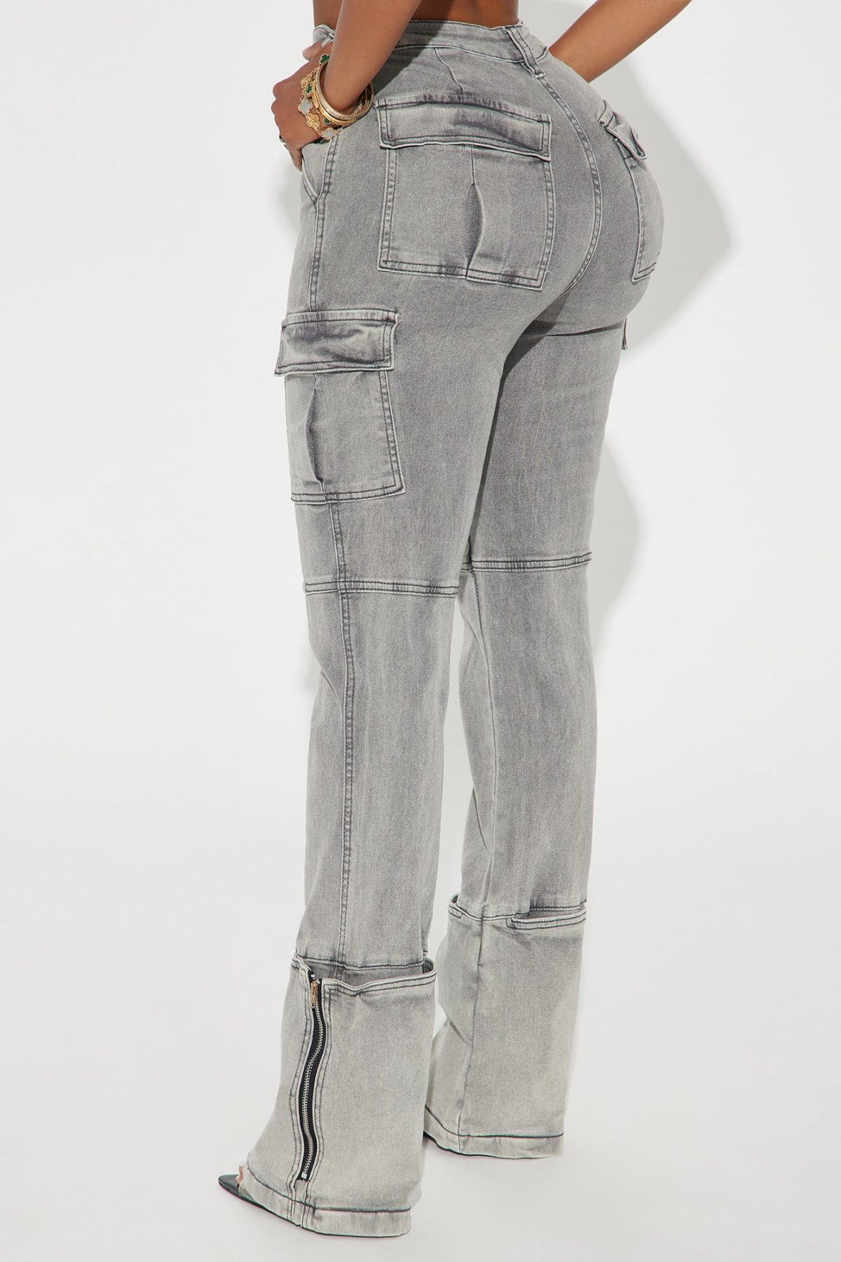 Camden Cargo Utility Jeans - Grey