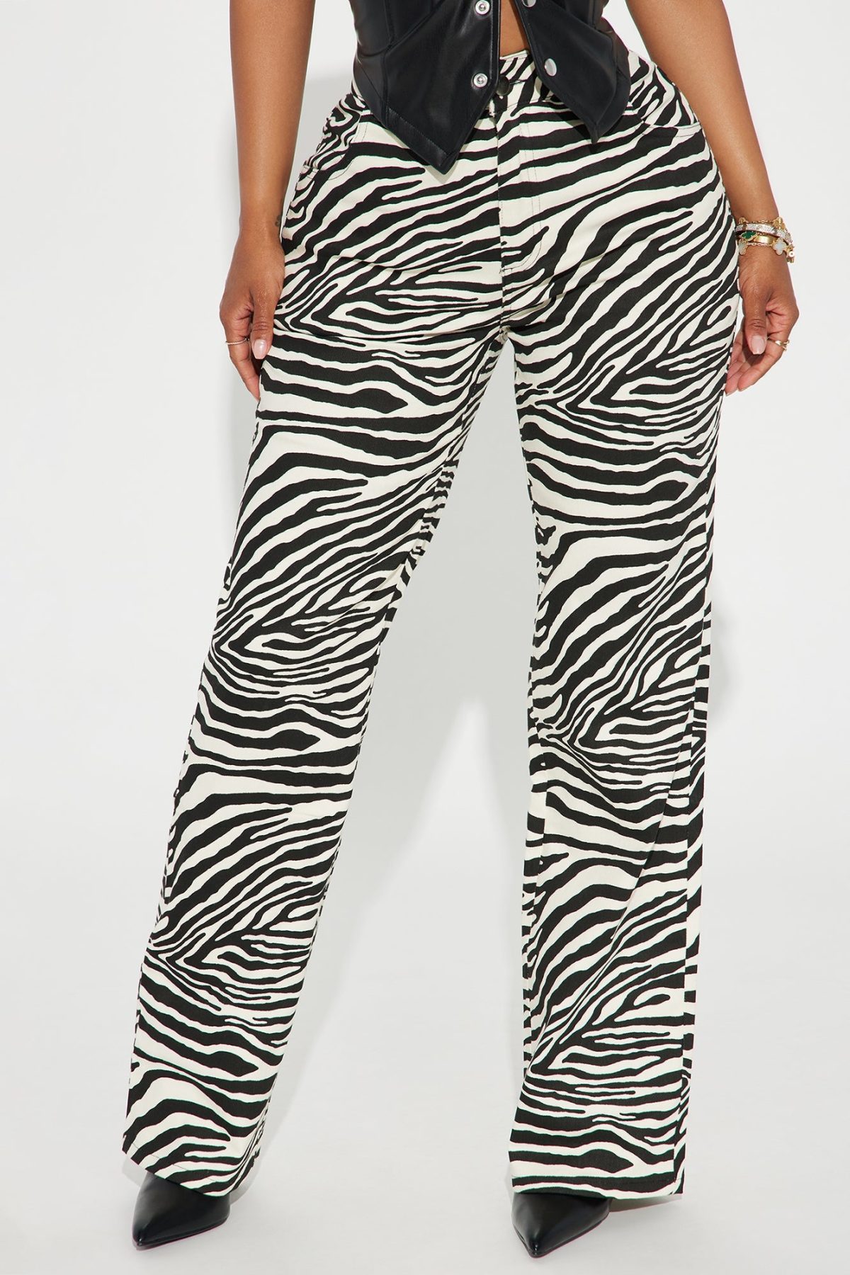 Stellar One Straight Leg Pant - Black/White