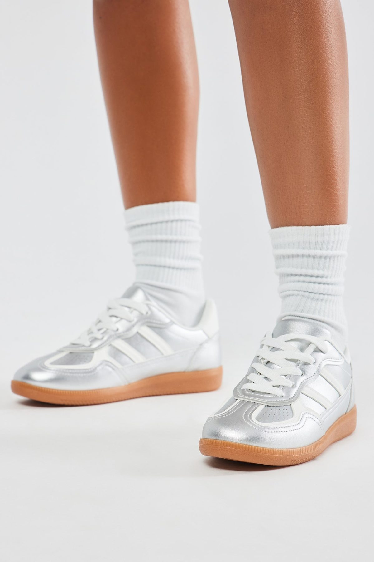 Set The Trend Sneakers - Silver