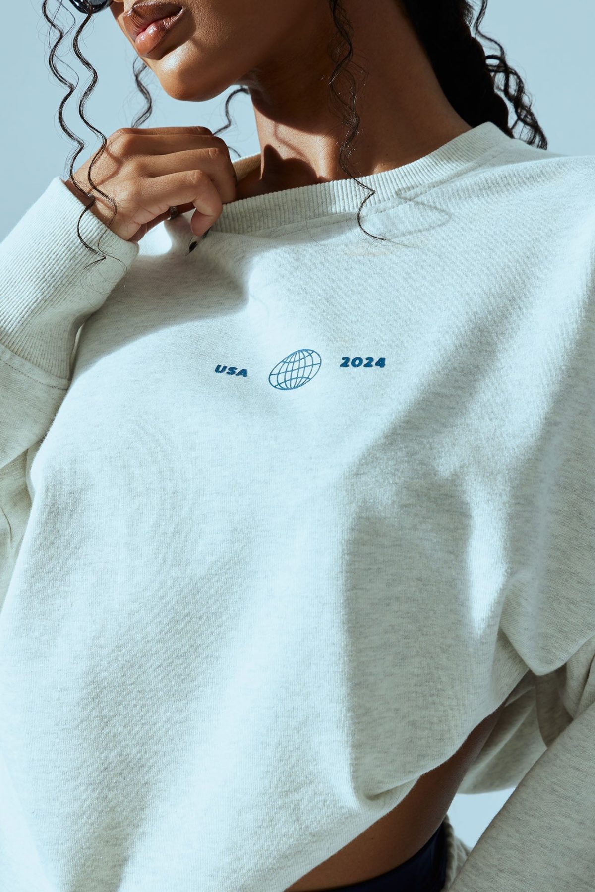 FN Paris Crew Neck Sweatshirt - Grey