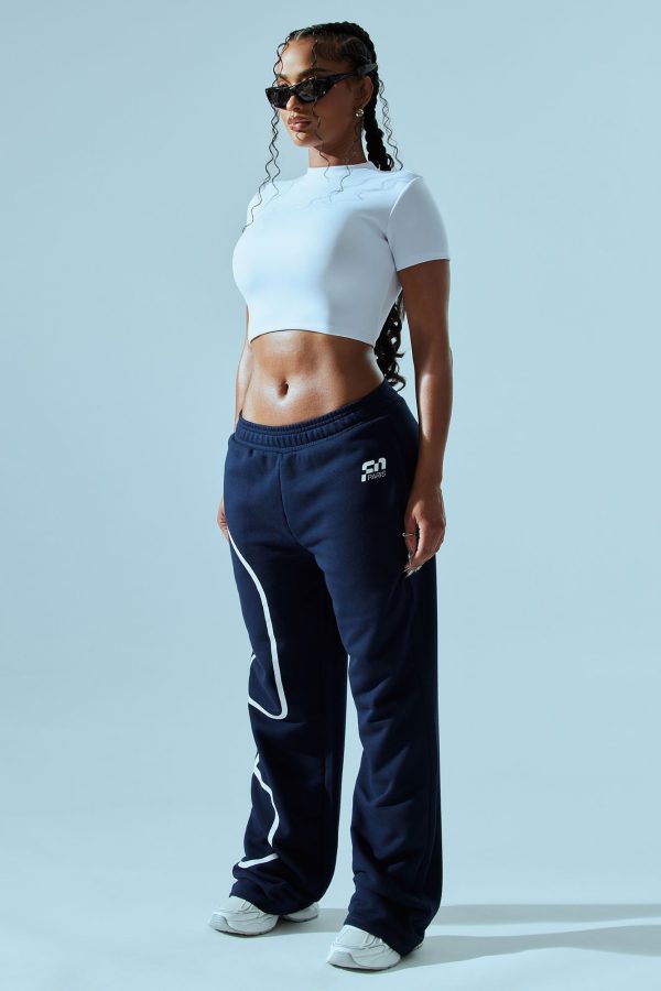 FN Paris Straight Leg Sweatpant - Navy