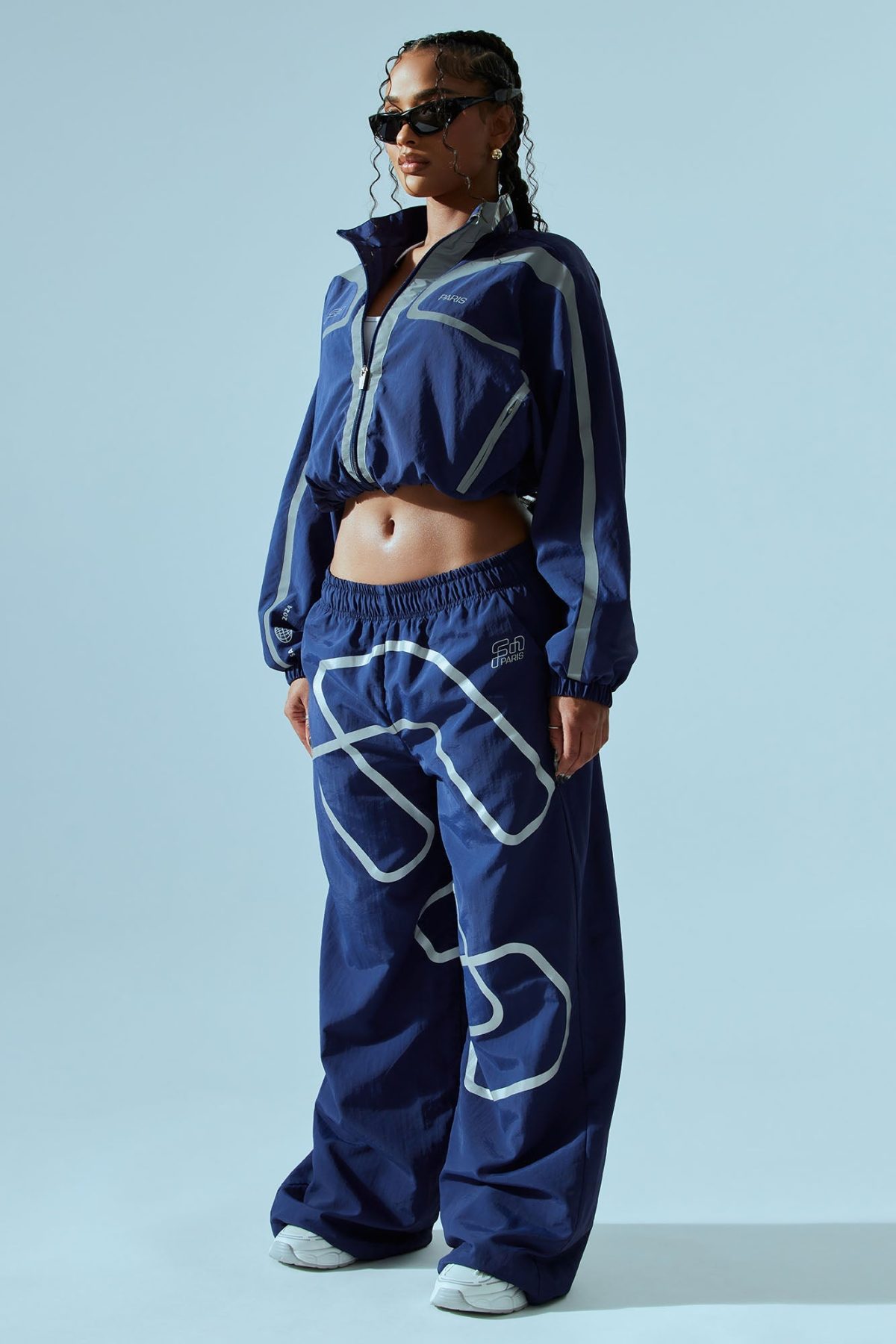 FN Paris Windbreaker Pant - Navy