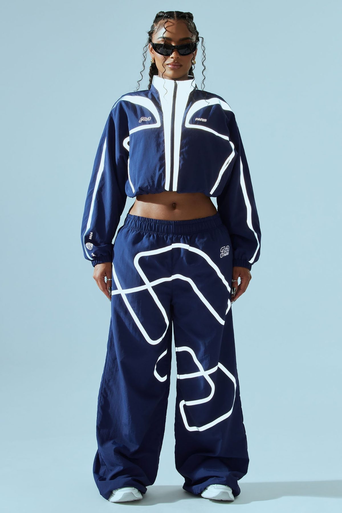 FN Paris Windbreaker Pant - Navy