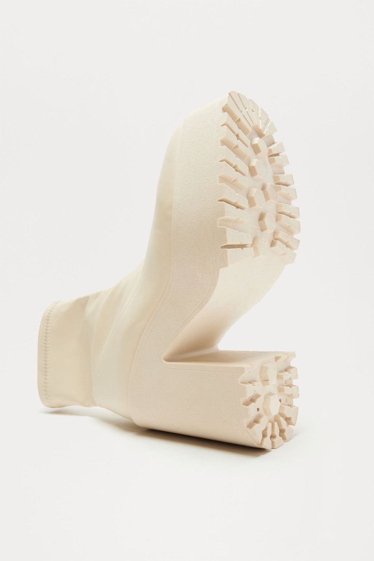 Baylor Platform Booties - Cream