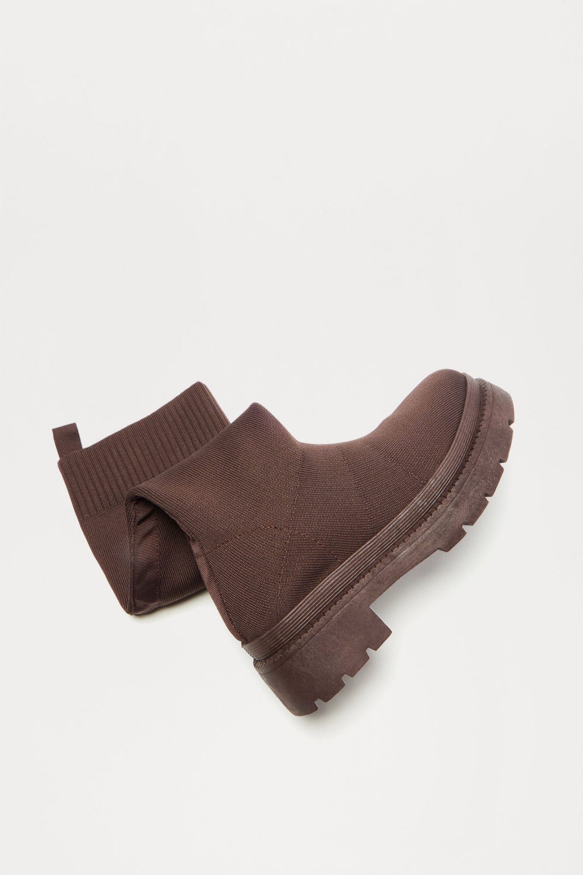 Rocco Knit Boots - Brown