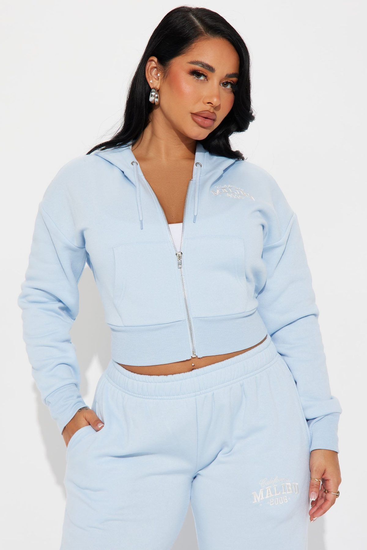 Livin' In Malibu Pant Set - Light Blue