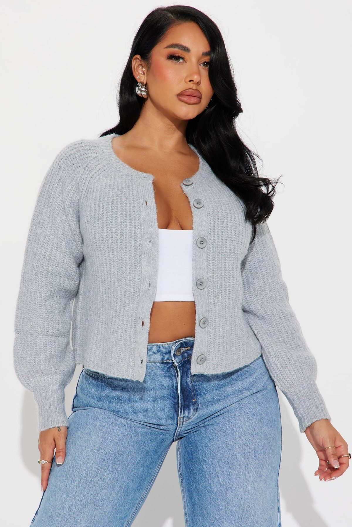 Weekend Getaway Cardigan - Grey