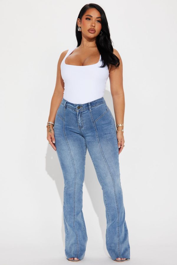 Bringing It Stretch Bootcut Jeans - Medium Wash