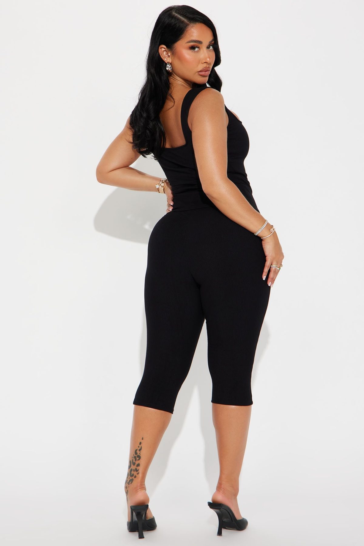 Carina Snatched Pant Set - Black