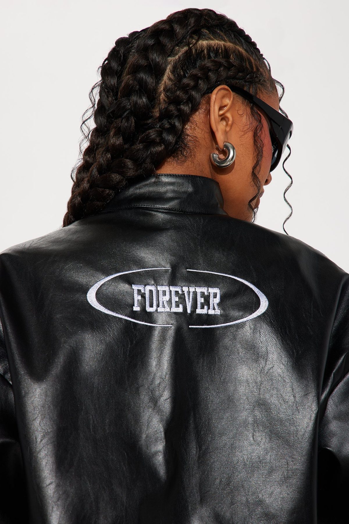 Miami Forever Faux Leather Jacket - Black/combo