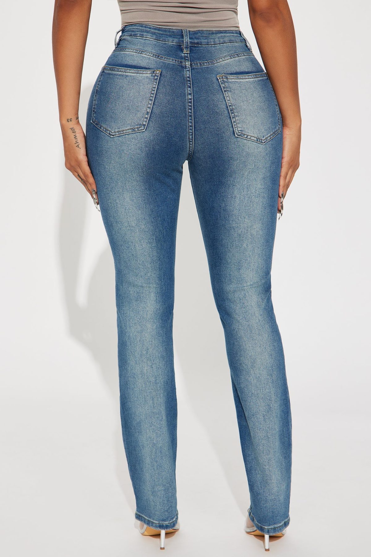 The Best Of Me Stretch Slim Straight Leg Jeans - Dark Wash