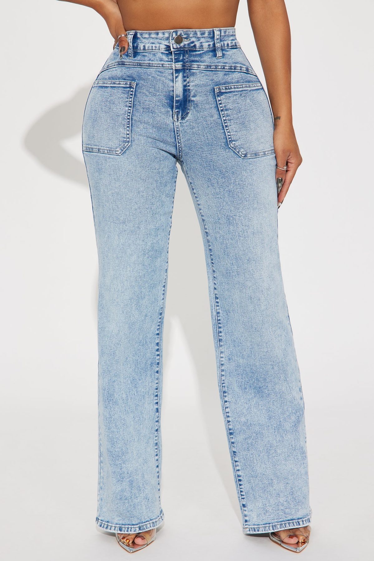 Love You Differently Stretch Straight Leg Jeans - Light Wash