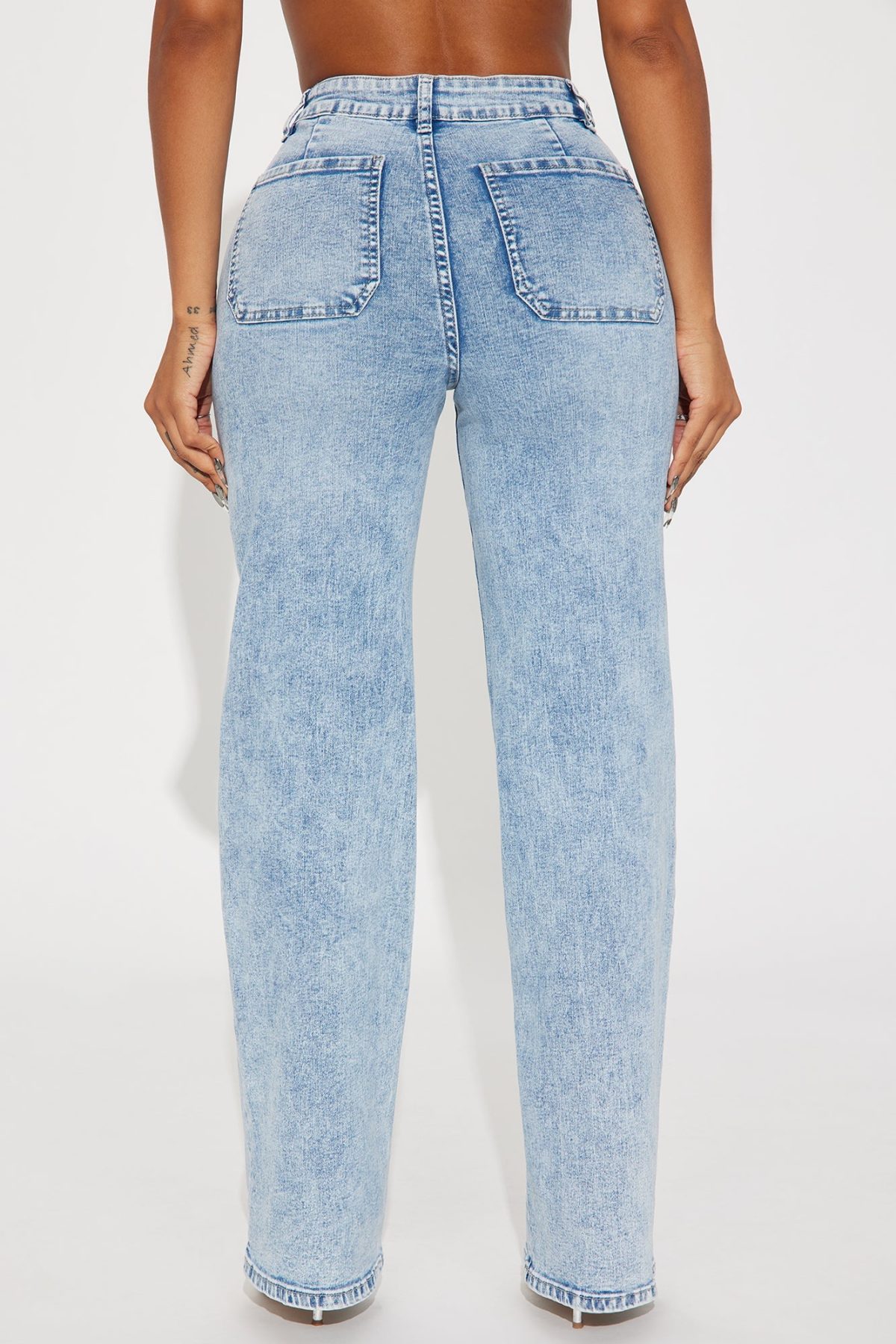 Love You Differently Stretch Straight Leg Jeans - Light Wash