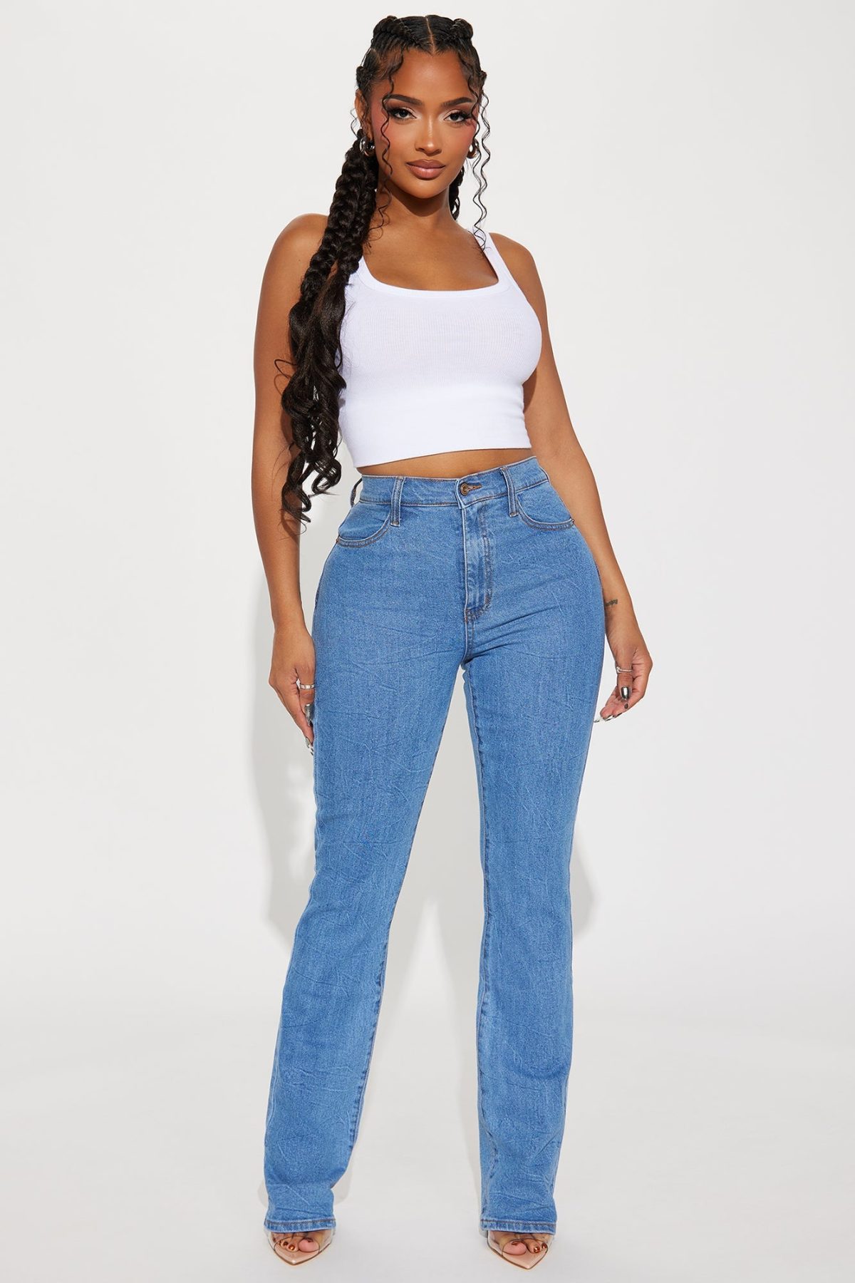 When You See It Stretch Bootcut Jeans - Medium Wash