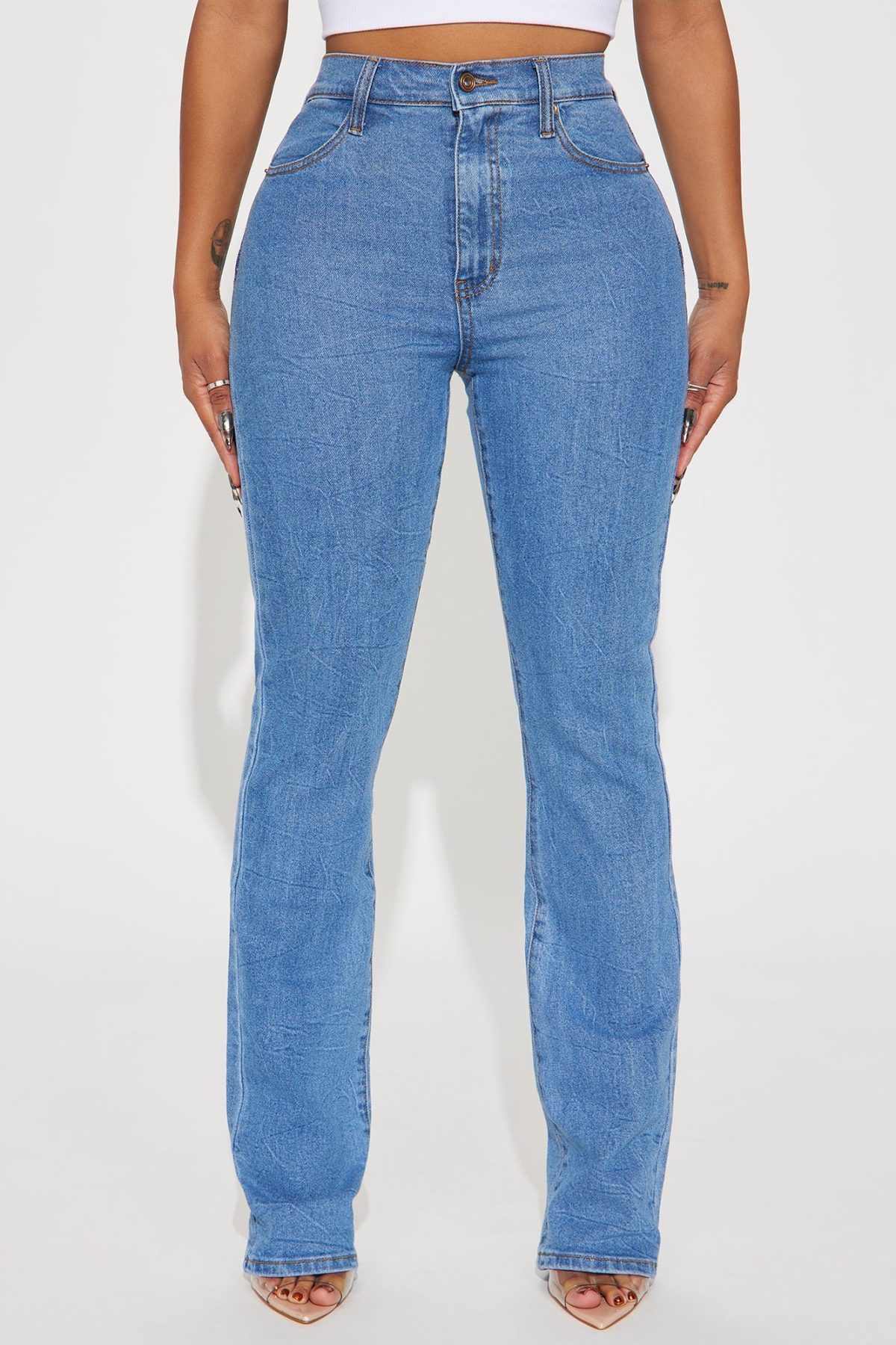 When You See It Stretch Bootcut Jeans - Medium Wash