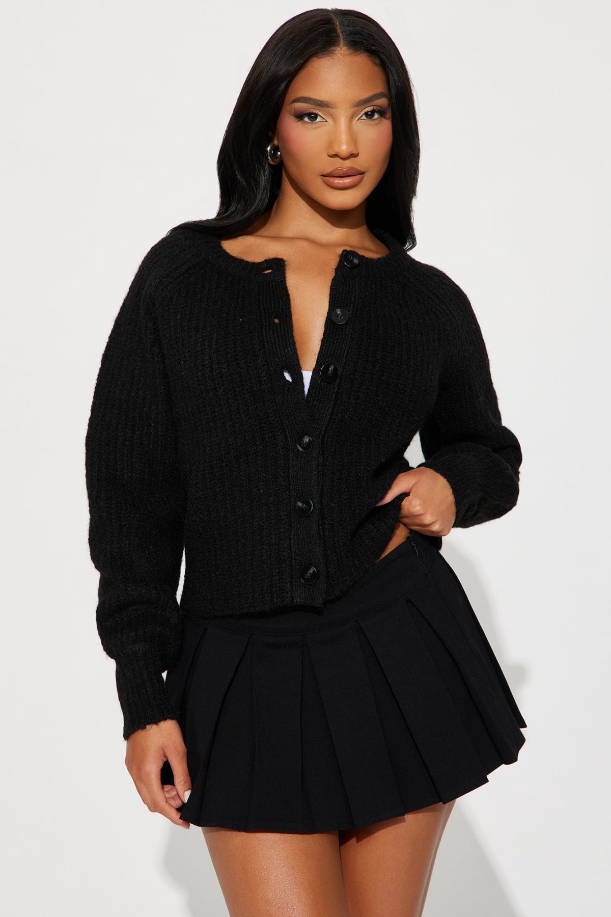 Weekend Getaway Cardigan - Black