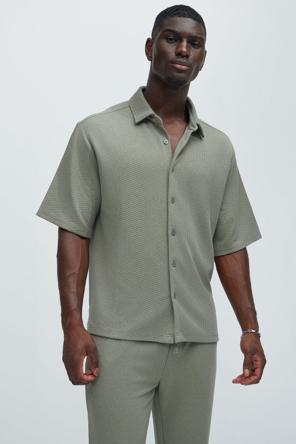 Capstan Textured Shirt - Olive