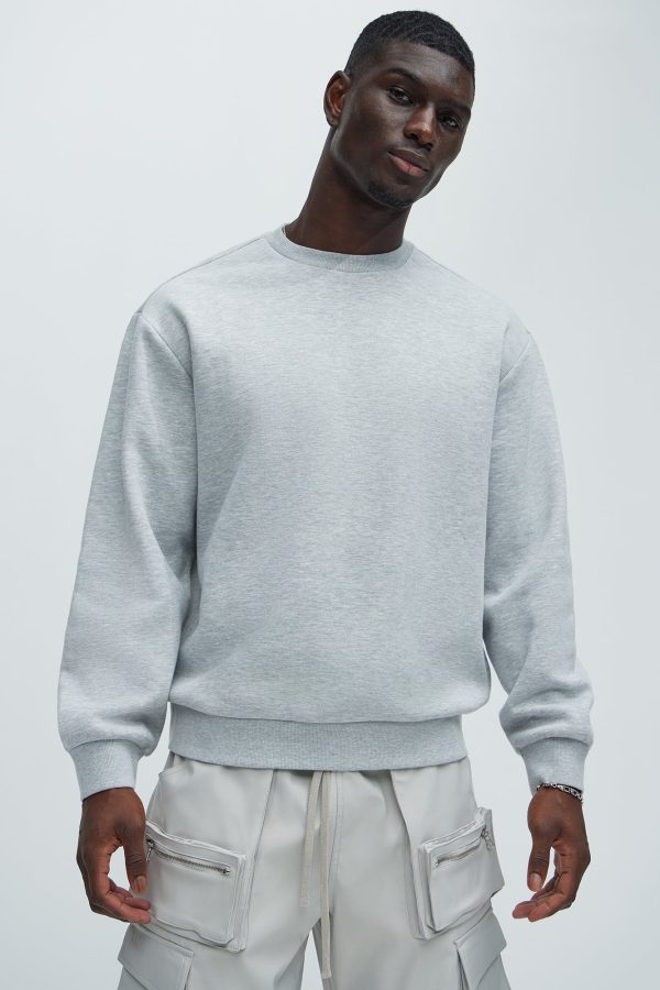 Tyson Crew Neck Sweatshirt - Heather Grey