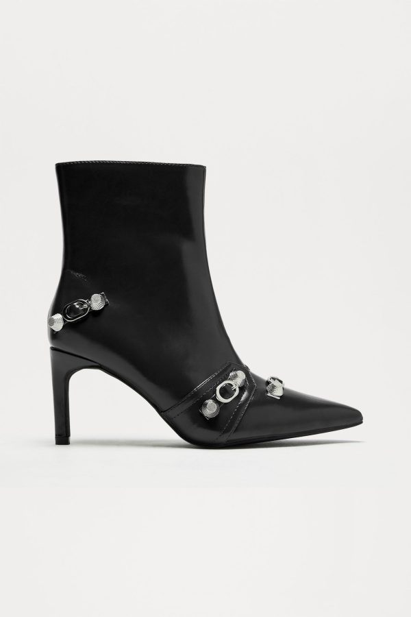 Jude Hardware Booties - Black