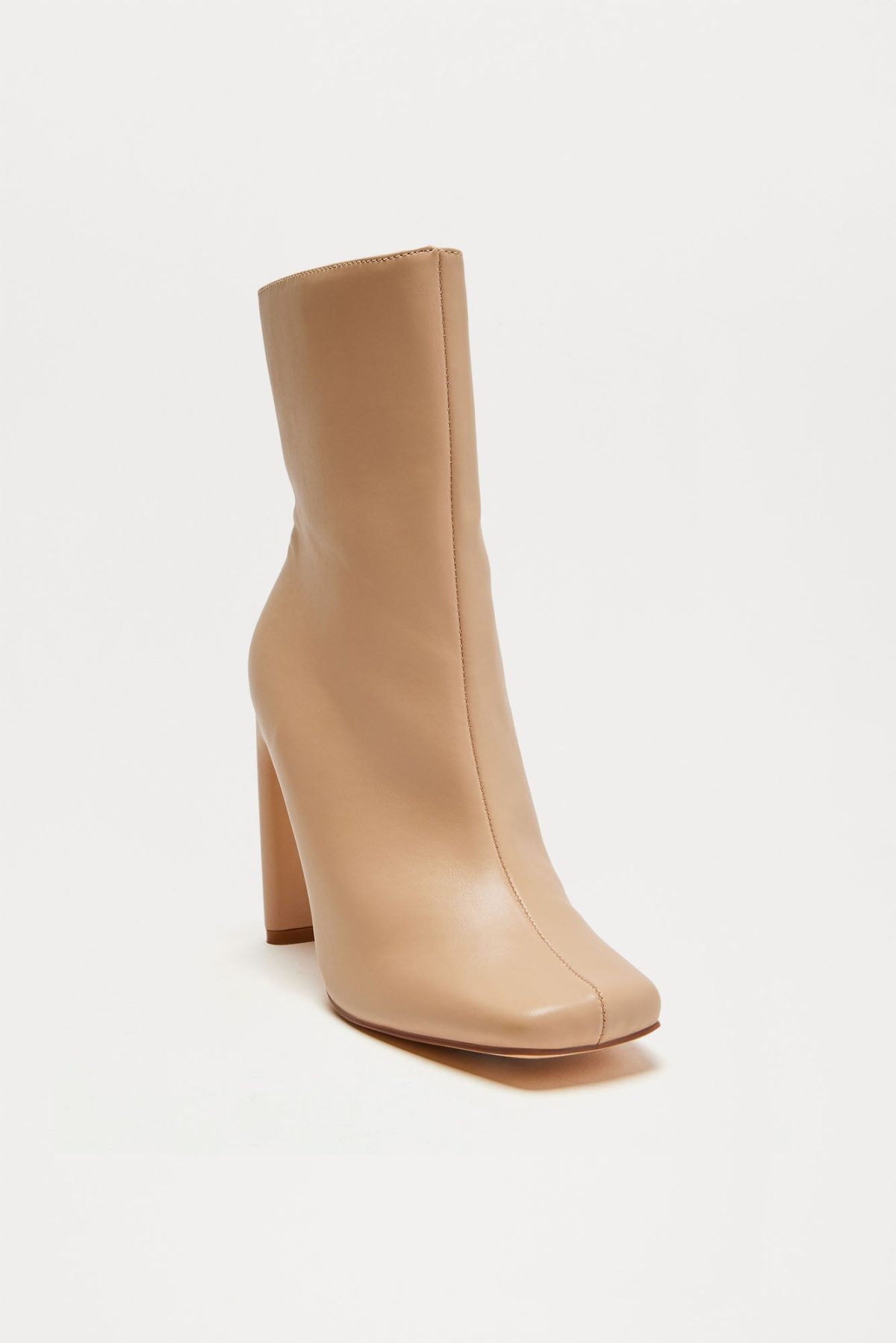 Always Classy Square Toe Booties - Nude