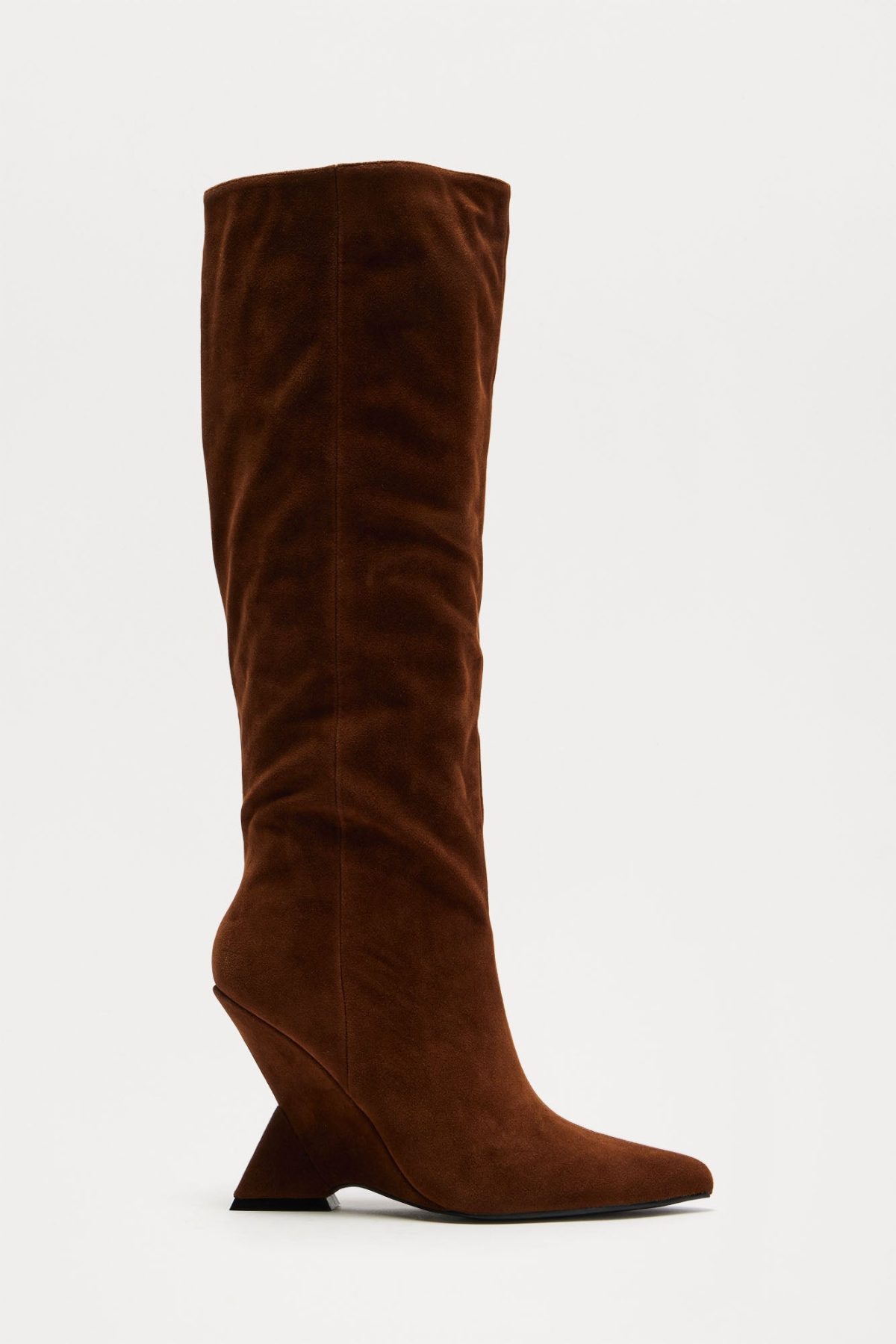 Claire Knee High Boots - Brown