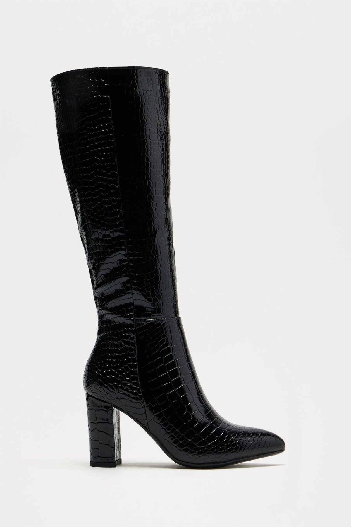 Tanner Knee High Boots - Black