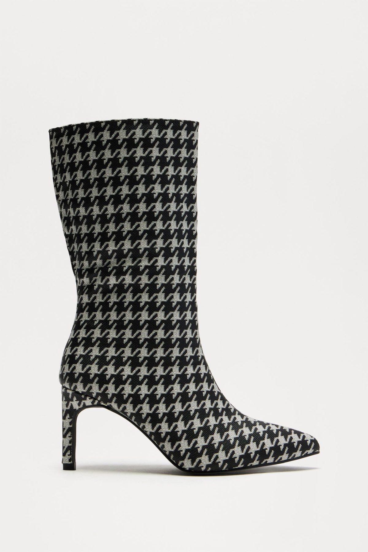 Perry Knee High Boots - Black/White