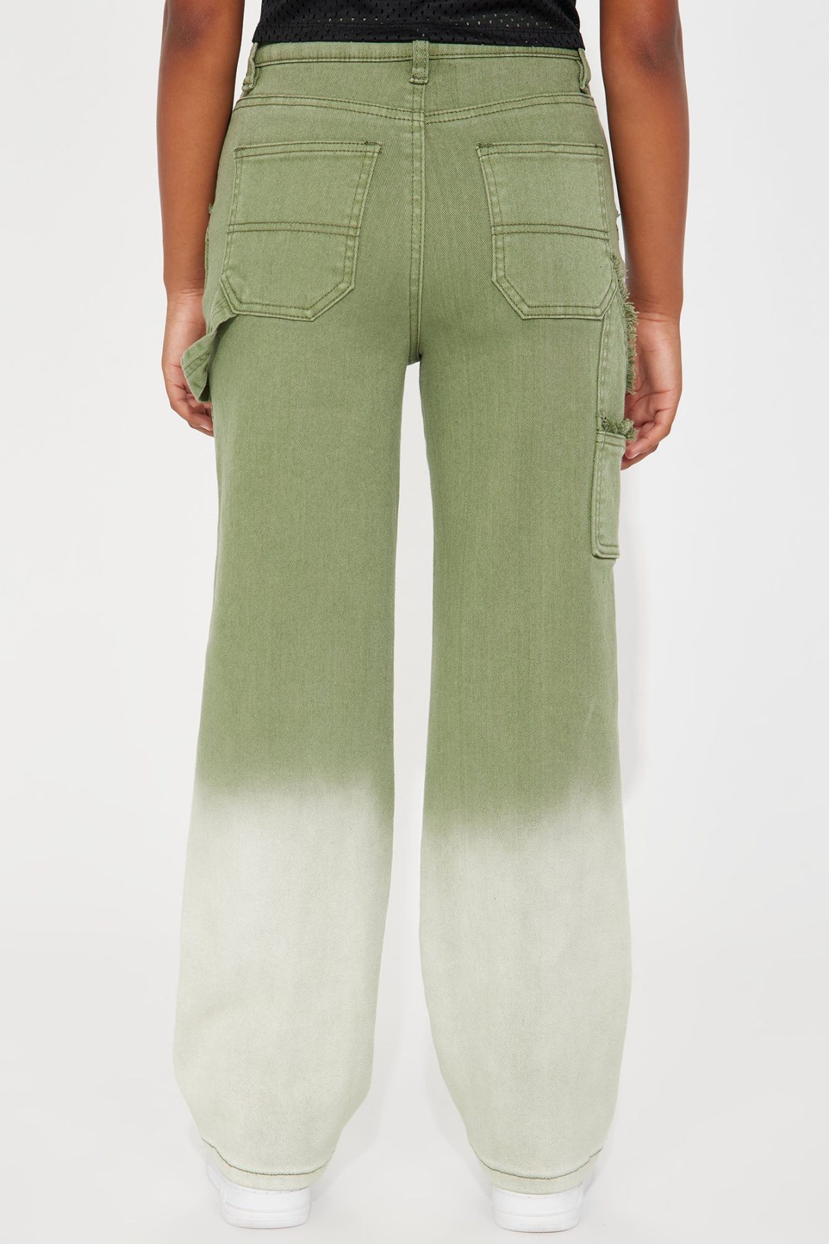 Mini Love Is Alive Carpenter Pants - Olive