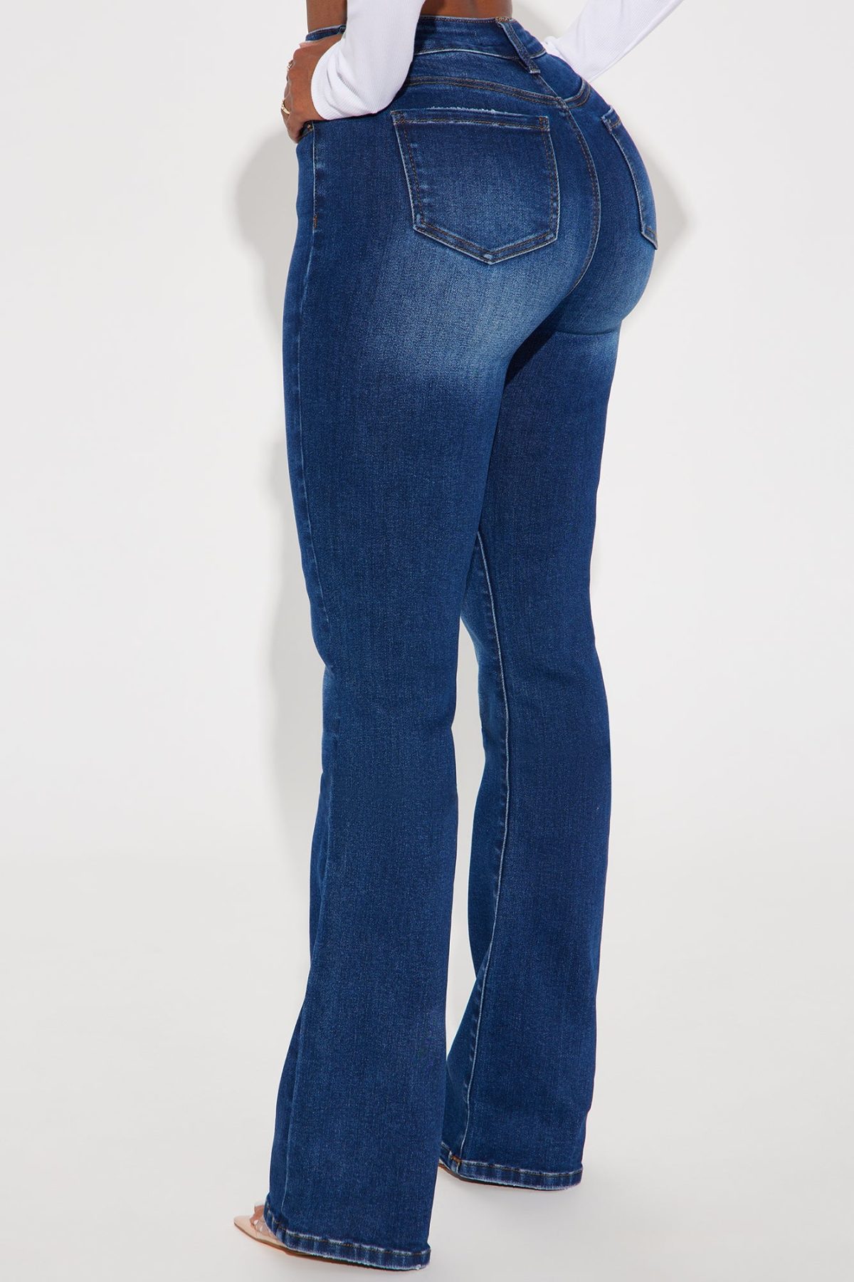 Devyn Stretch Bootcut Jeans - Dark Wash