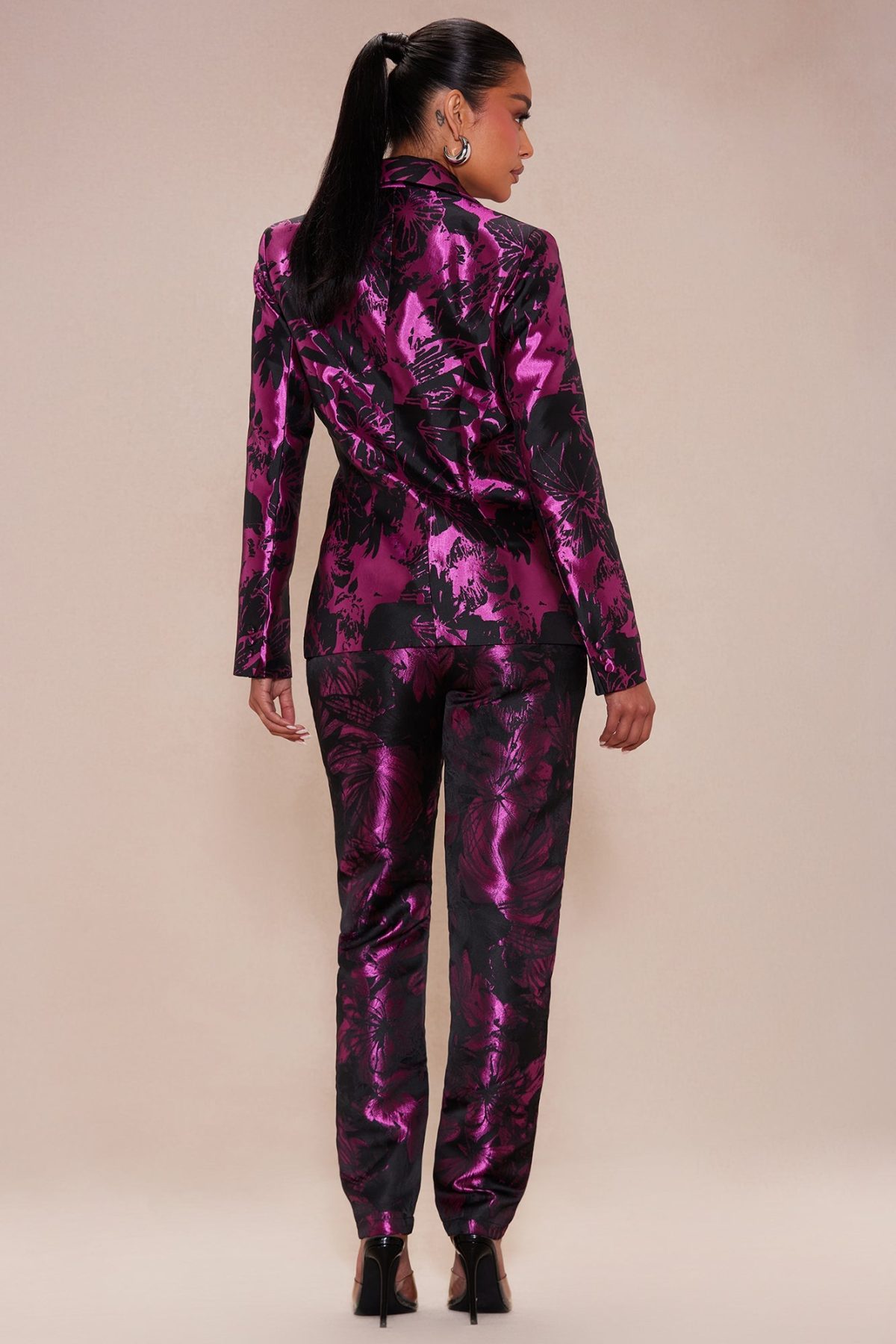 Berlin Floral Suit Set - Purple