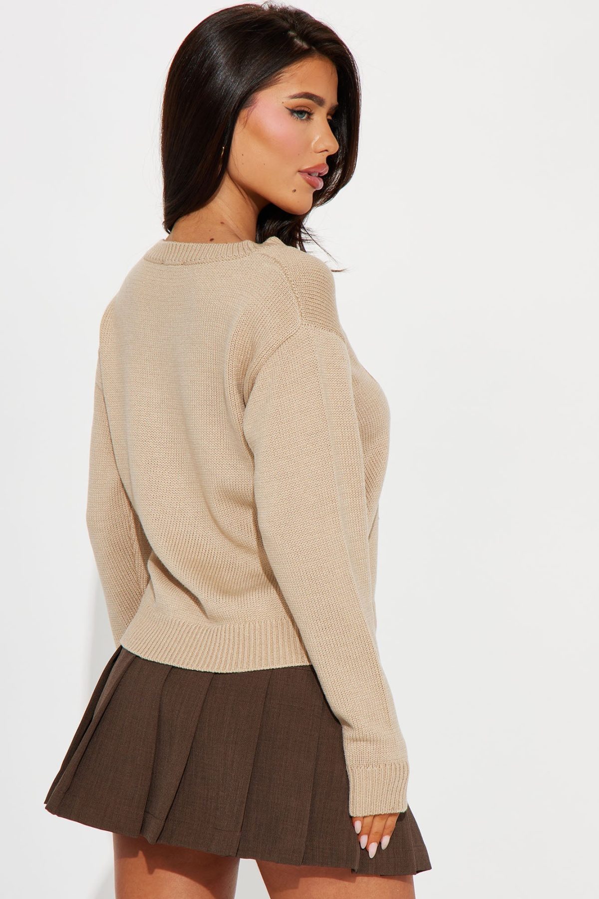 Horse Girl Sweater - Mocha/combo