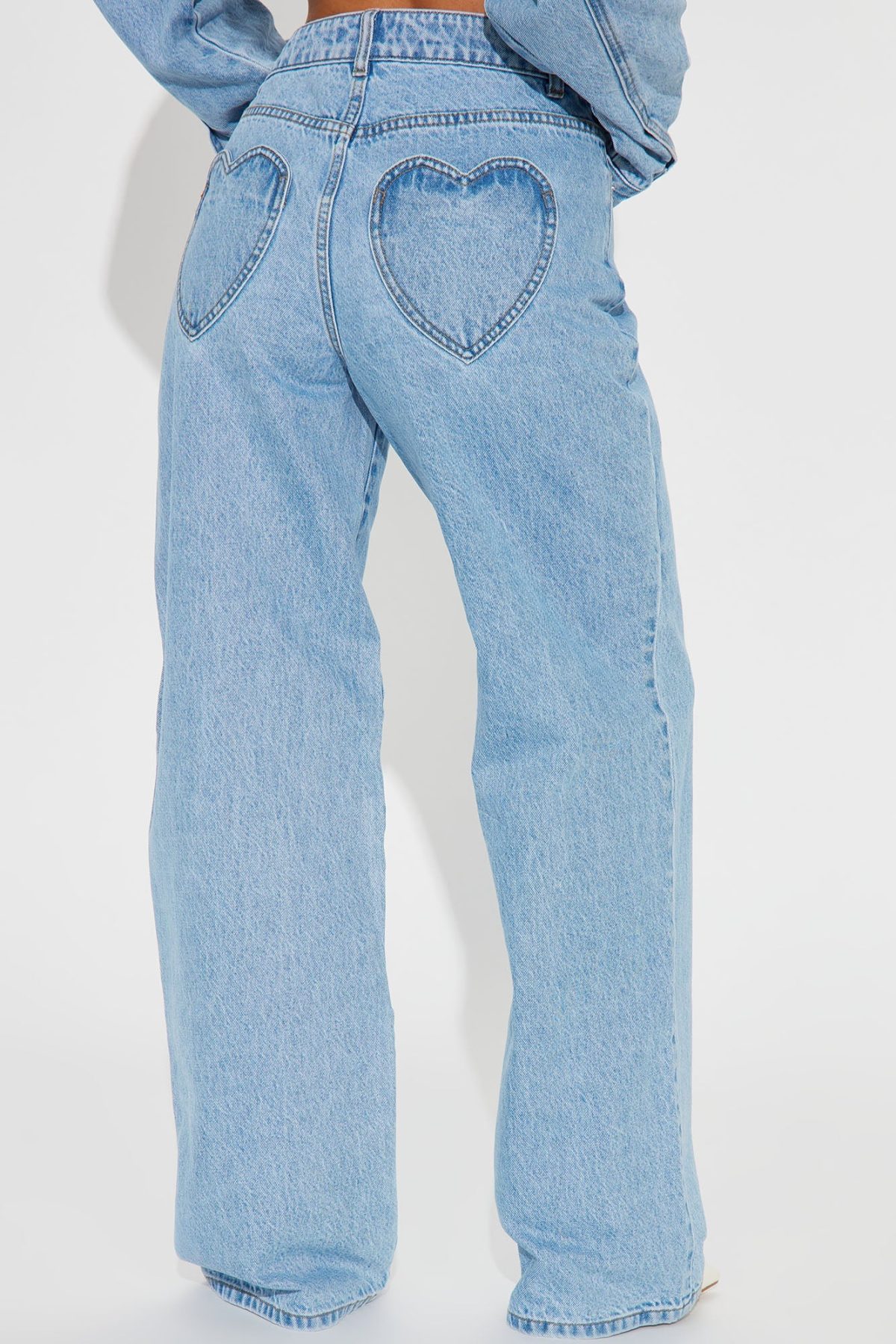 Match Made In Heaven Straight Leg Jeans - Light Wash