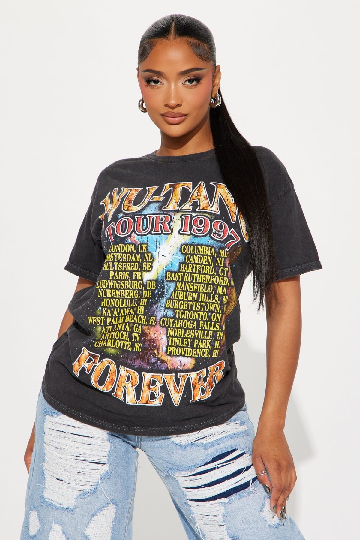 Wutang Forever Tour Tee - Charcoal