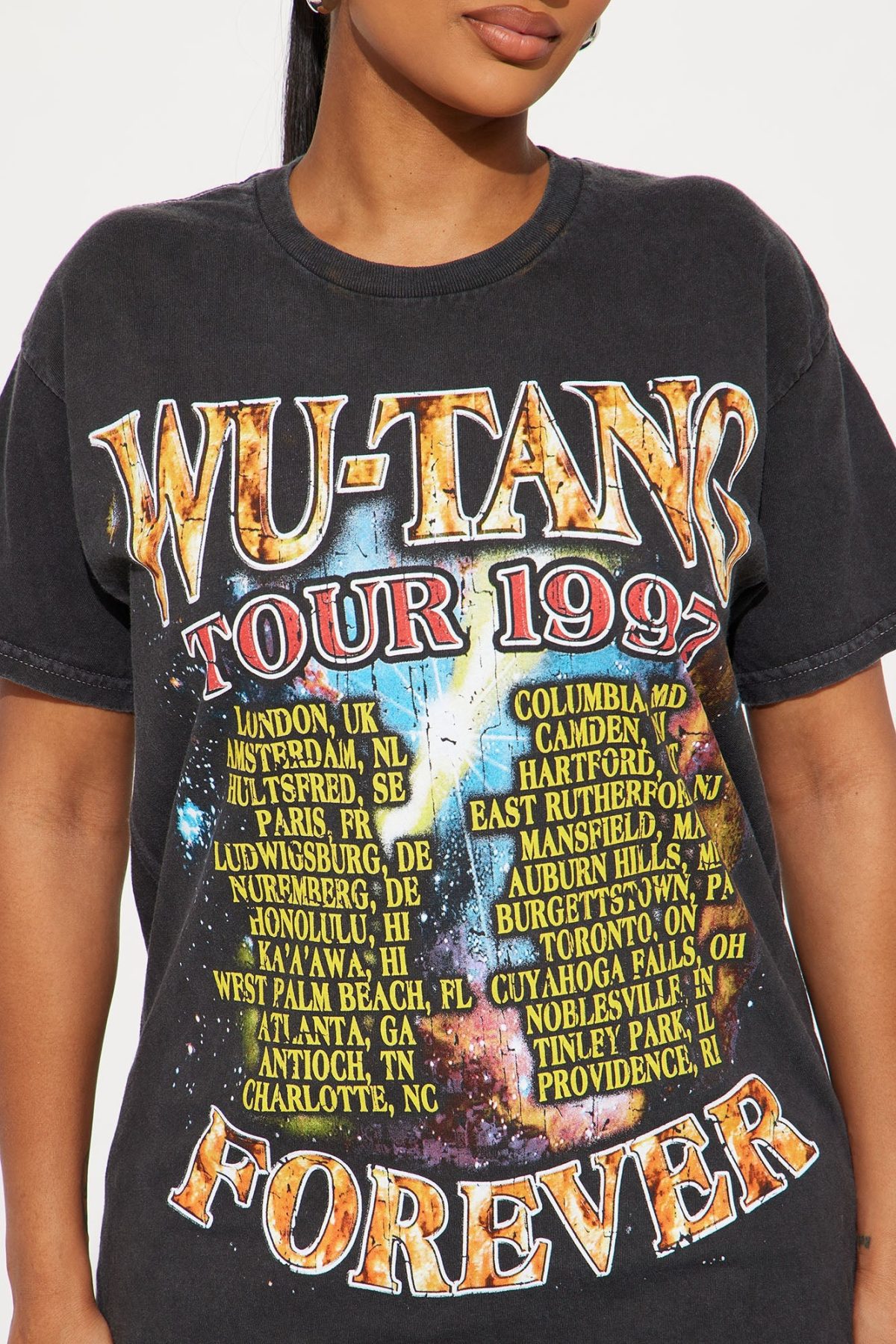 Wutang Forever Tour Tee - Charcoal