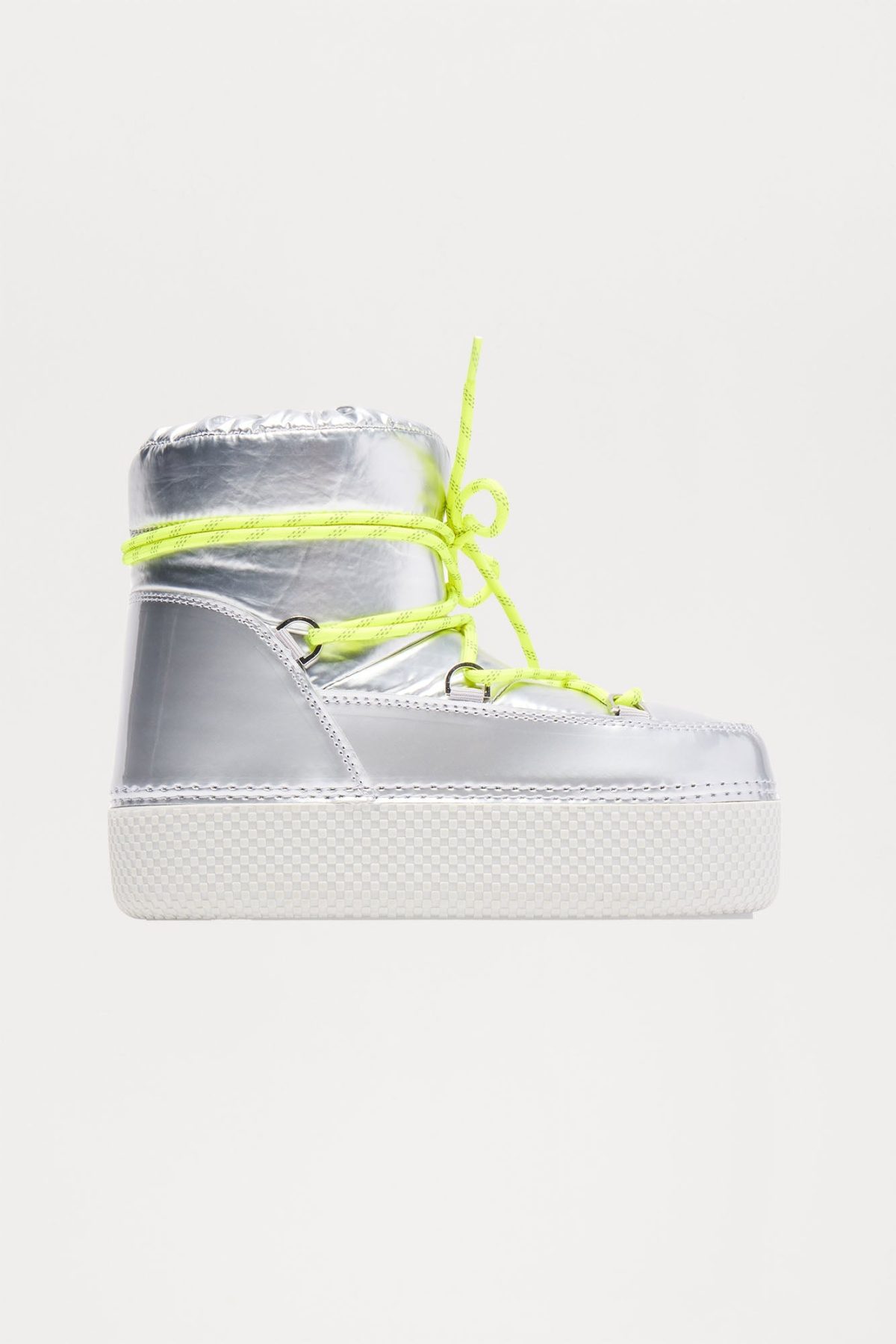 Hit The Snow Platform Booties - Silver