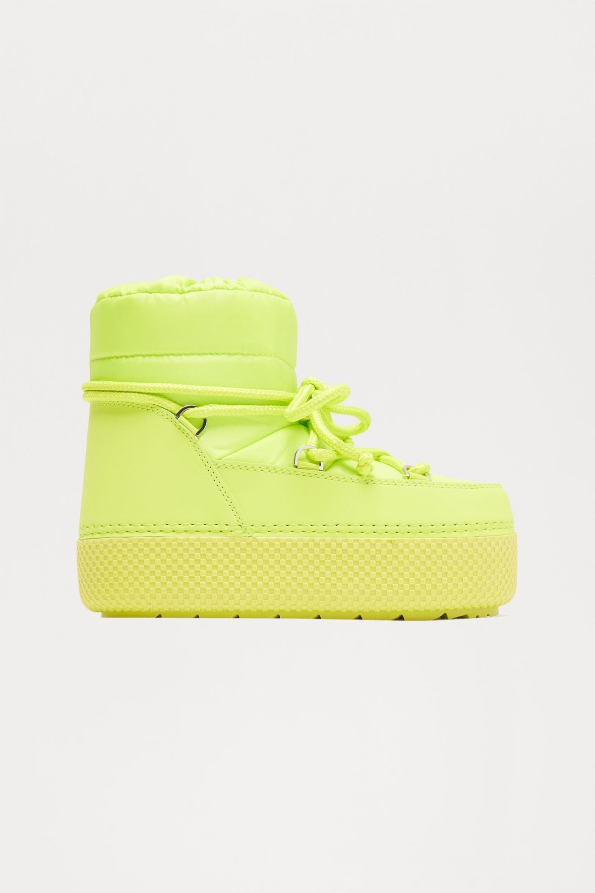 Hit The Snow Platform Booties - Green