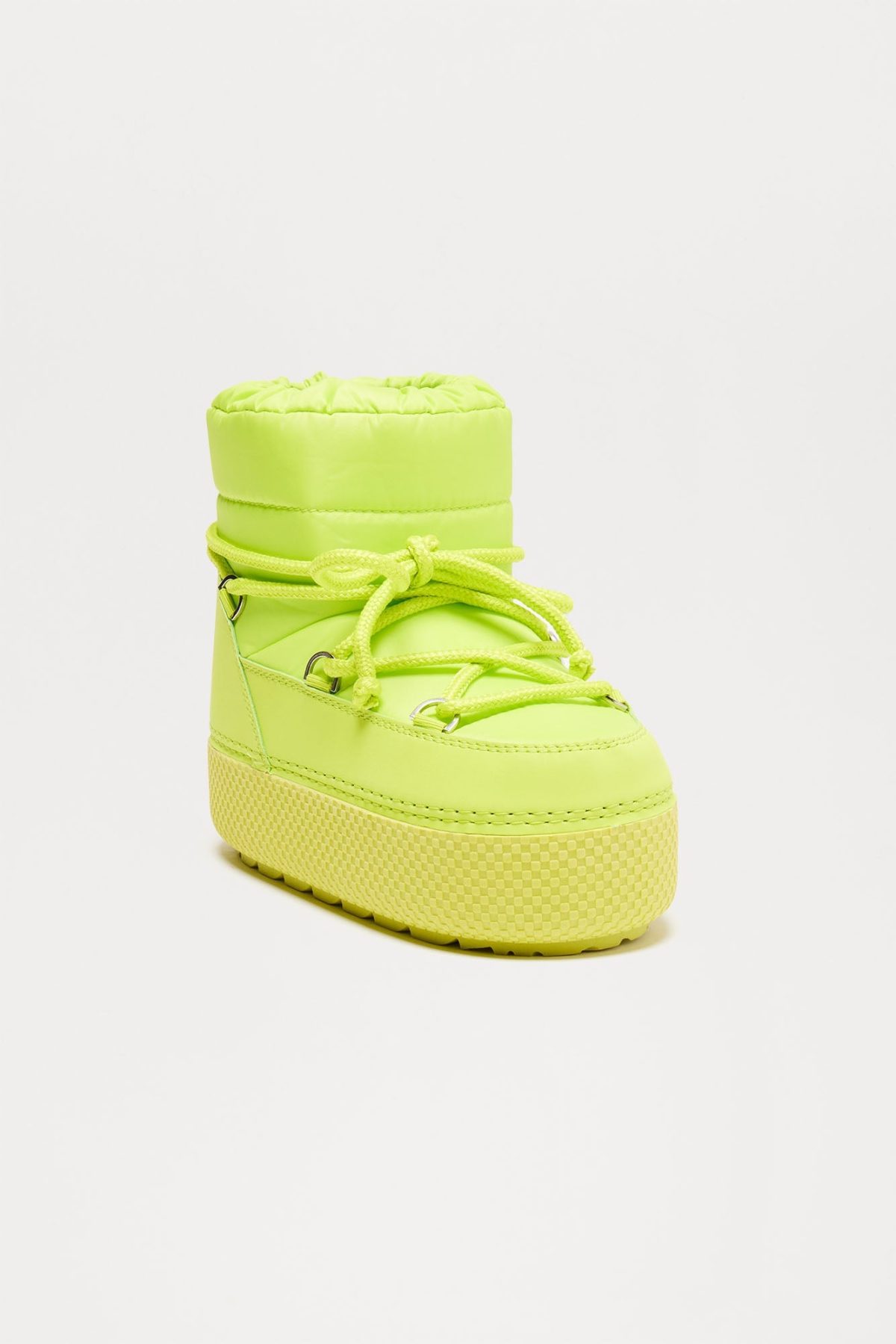 Hit The Snow Platform Booties - Green