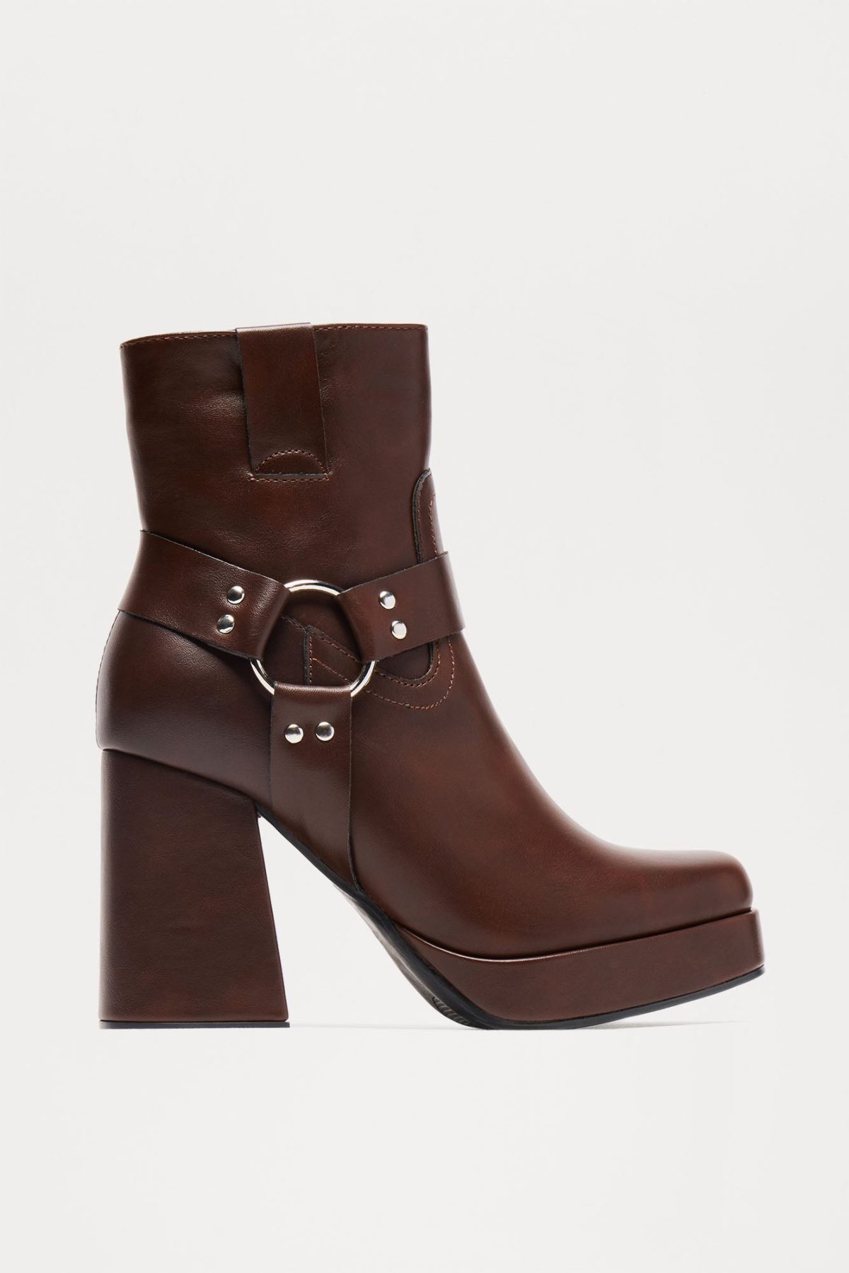 Show Me The Way Platform Booties - Brown